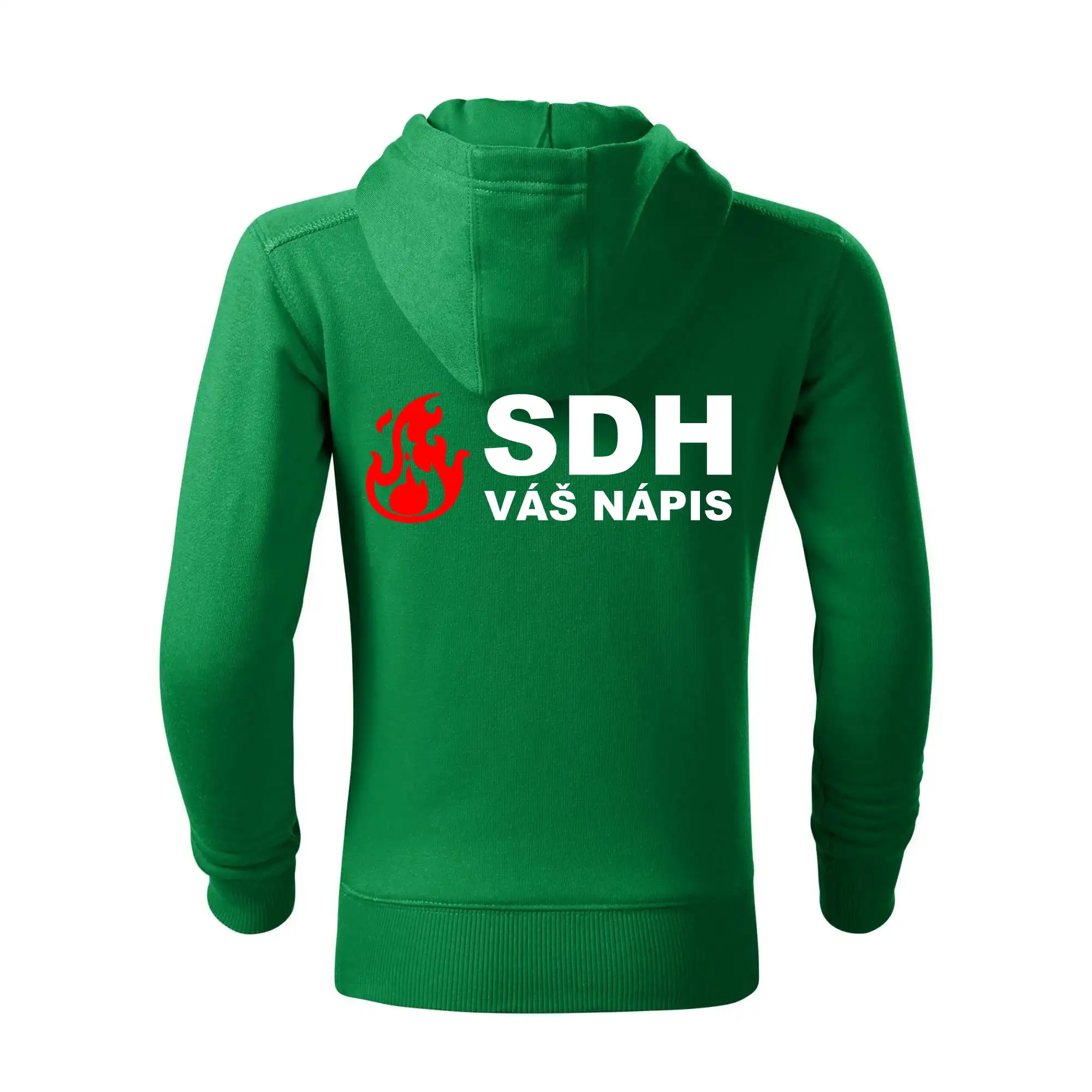 SDH nápis (oheň, název sboru - vlastní nápis)