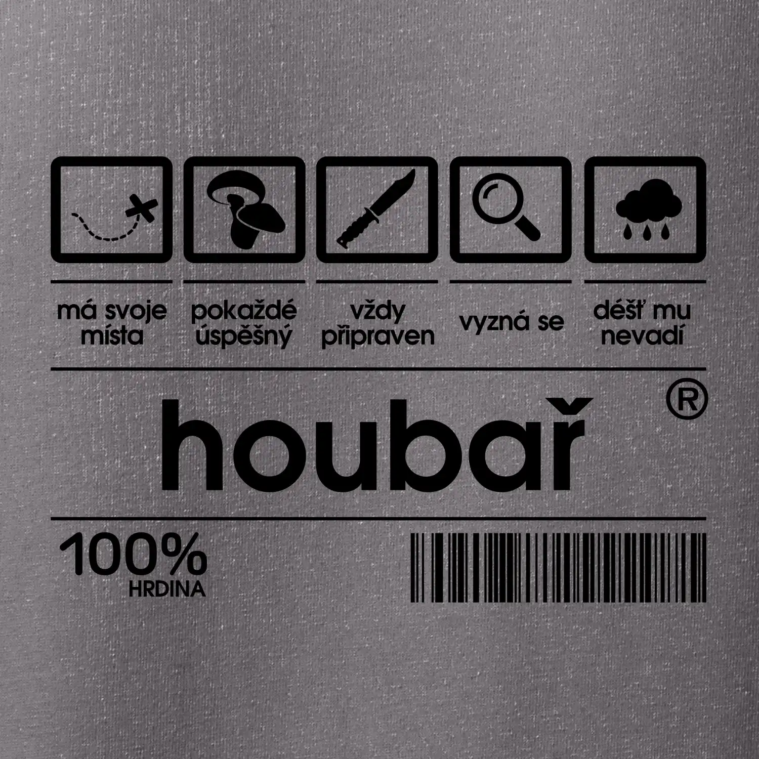 Čárový kód - Houbař