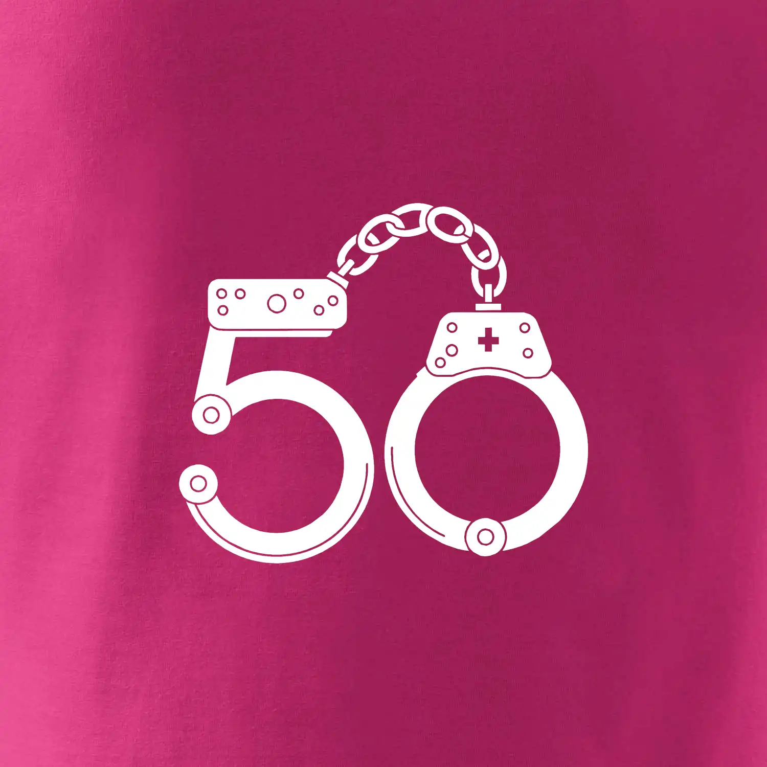 Narozeninové tričko pro policajta - pouta 50