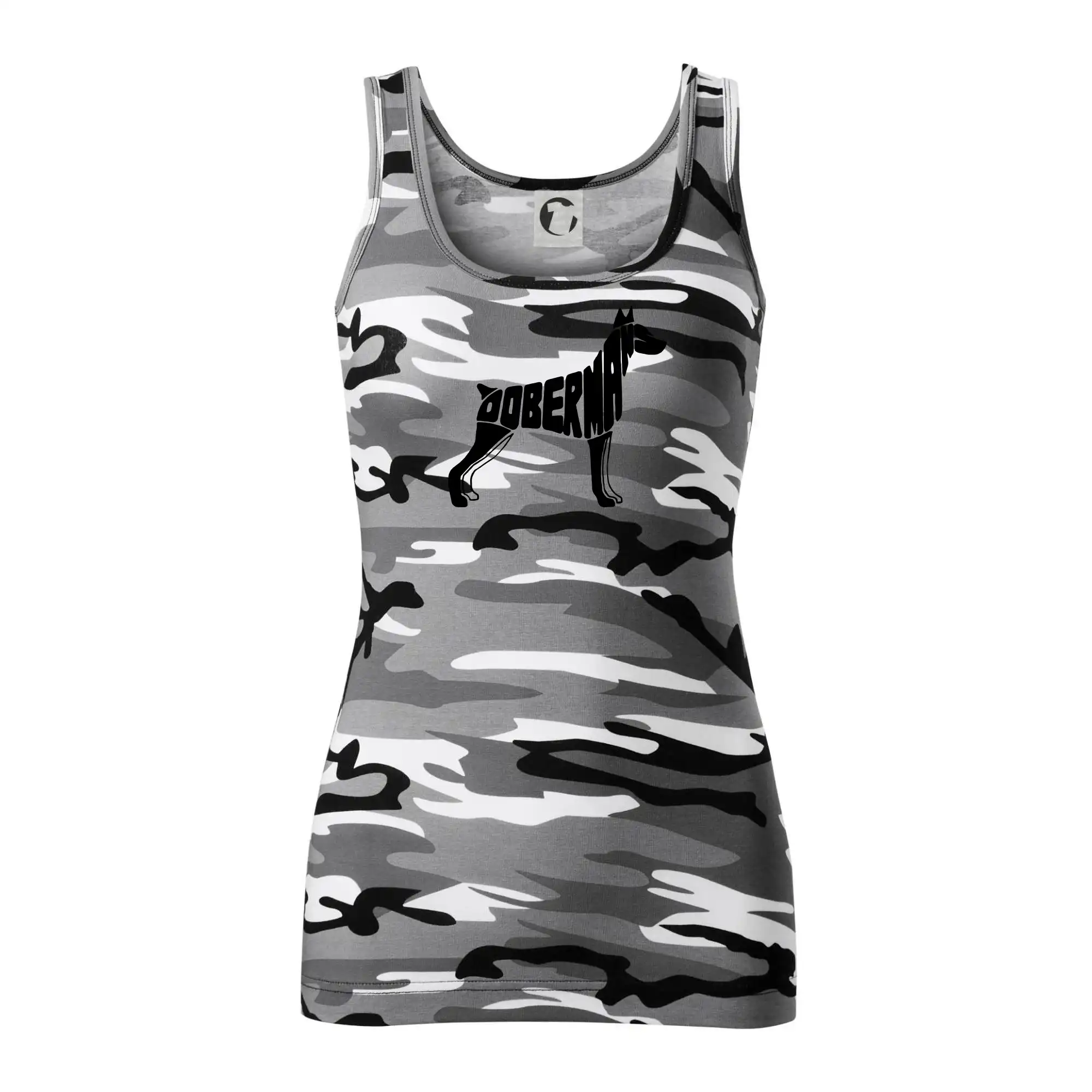 Dobrmans - nápis v tělě