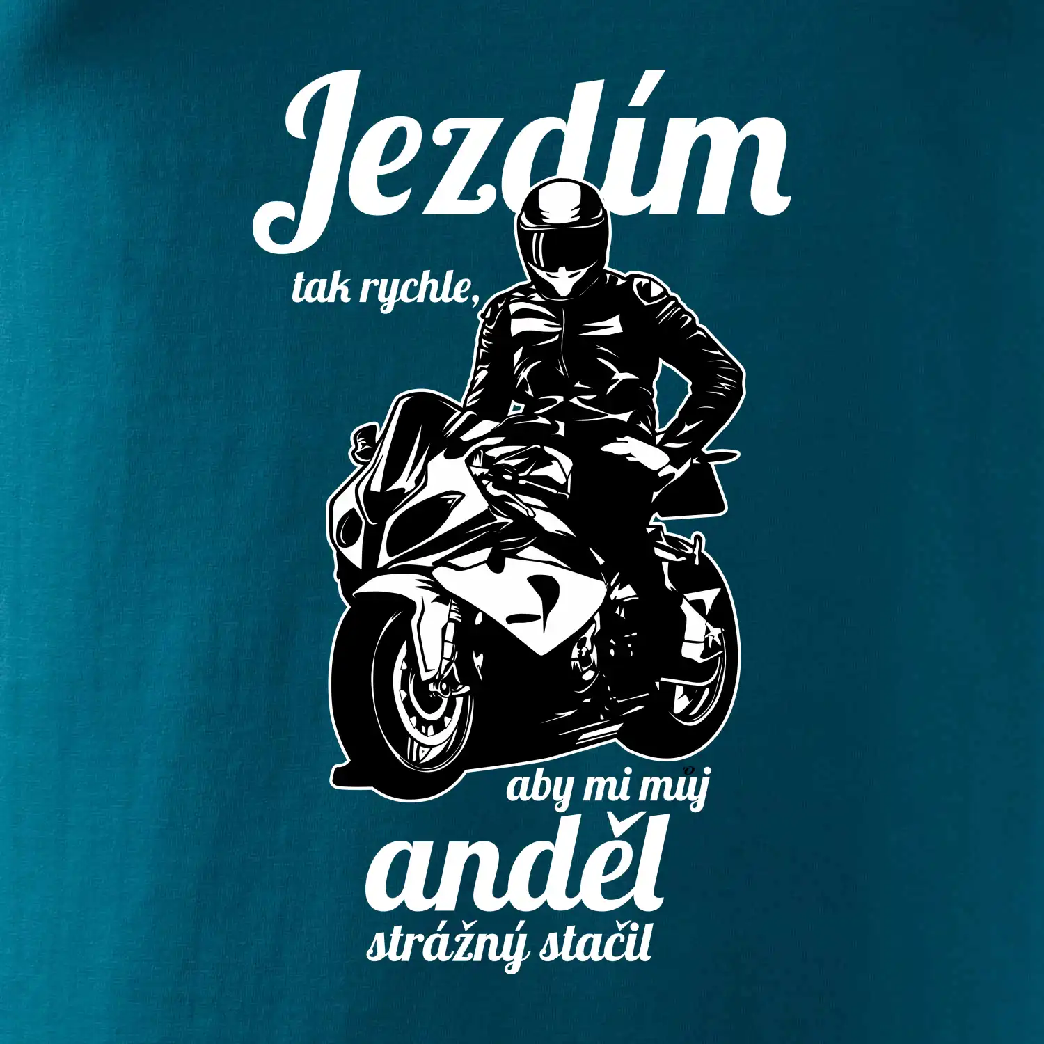 Silniční motorka - jezdím tak rychle, aby mi můj anděl strážný stačil