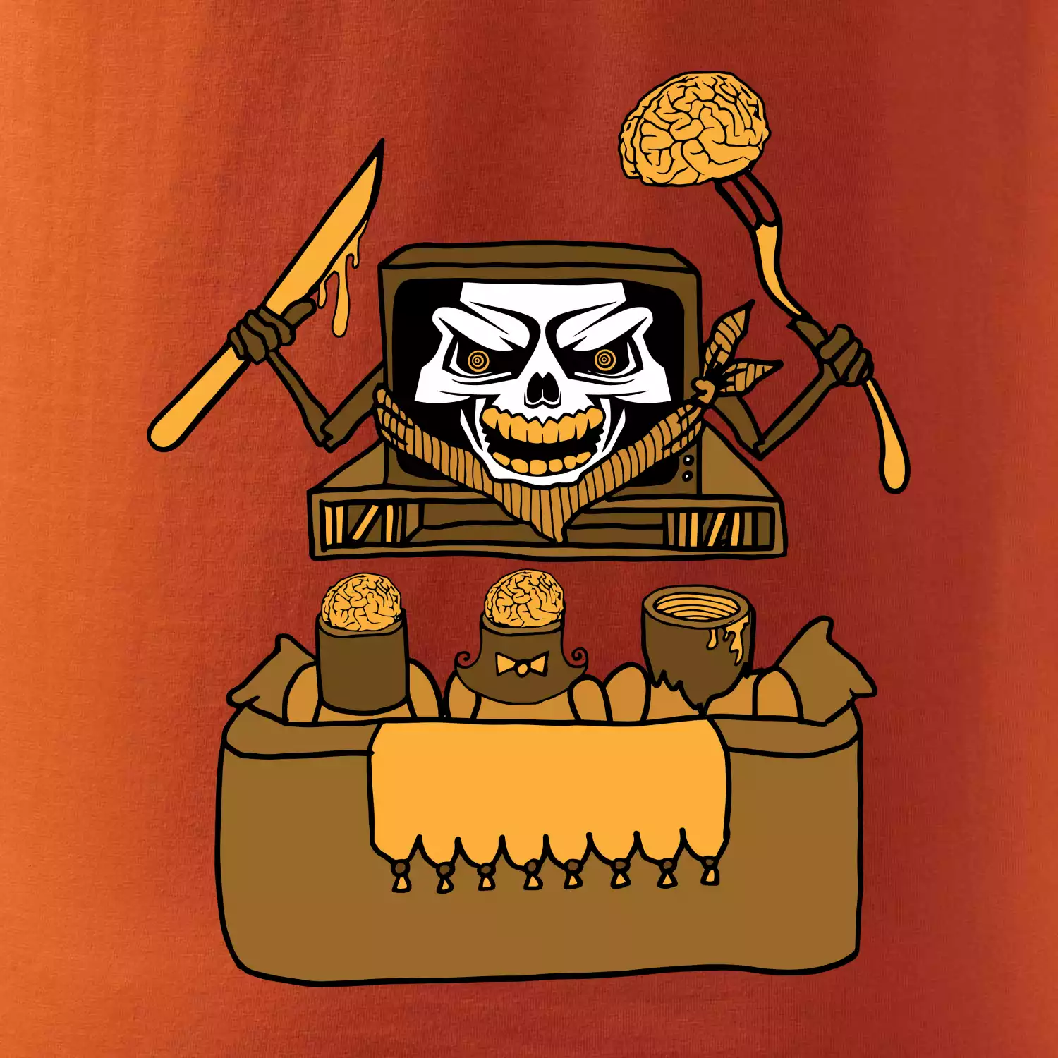 Mozkožrout - televize (Pecka design)