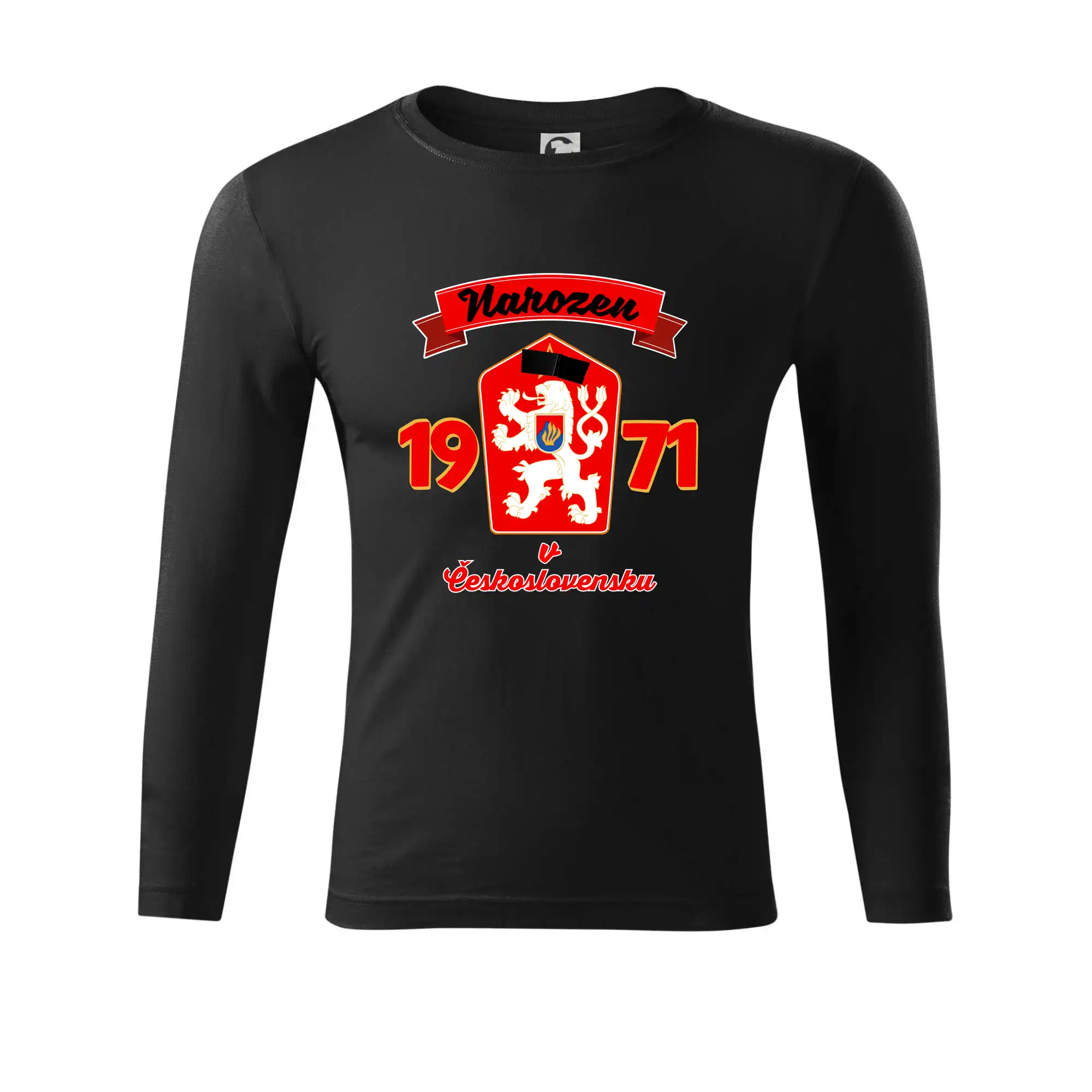 Narozen v Československu - Přelepený znak 1971