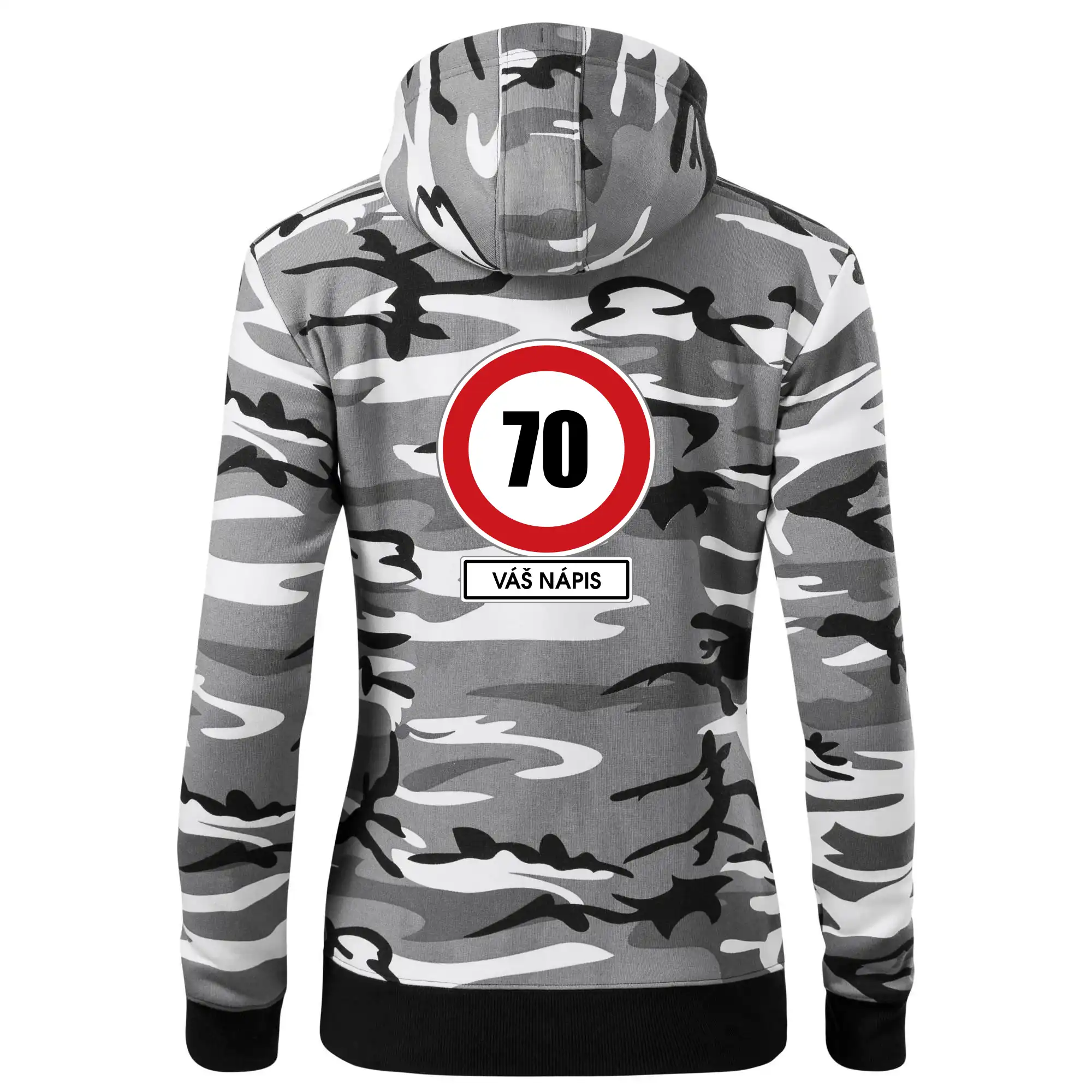 Dopravní značka - rychlost 70 - váš nápis