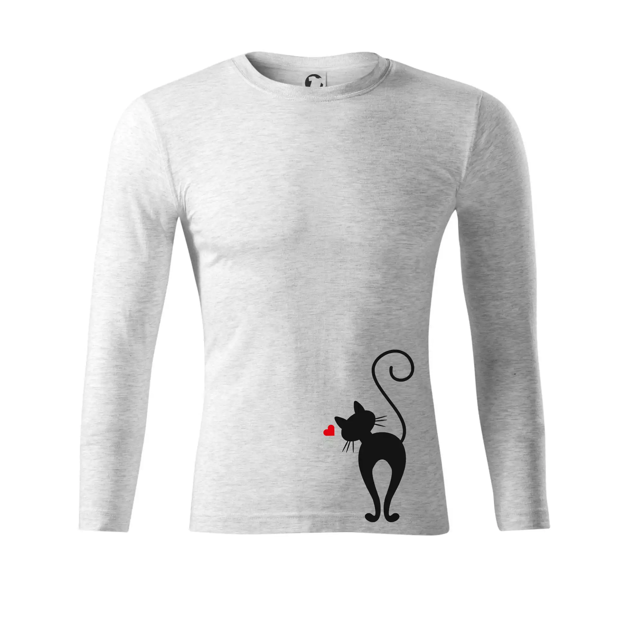 Zamilovaná kočka zezadu