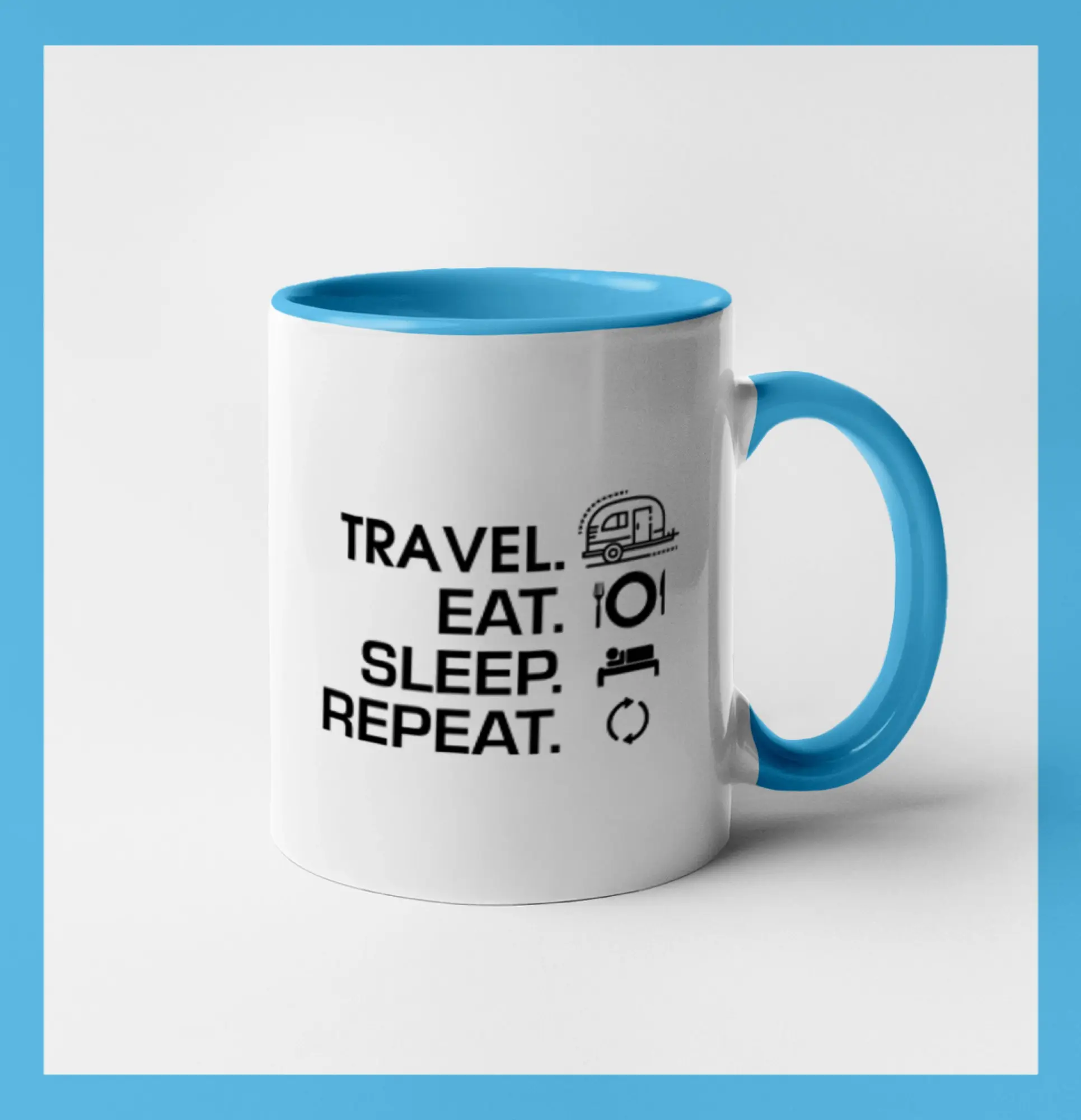 Eat sleep travel - Malý přívěs