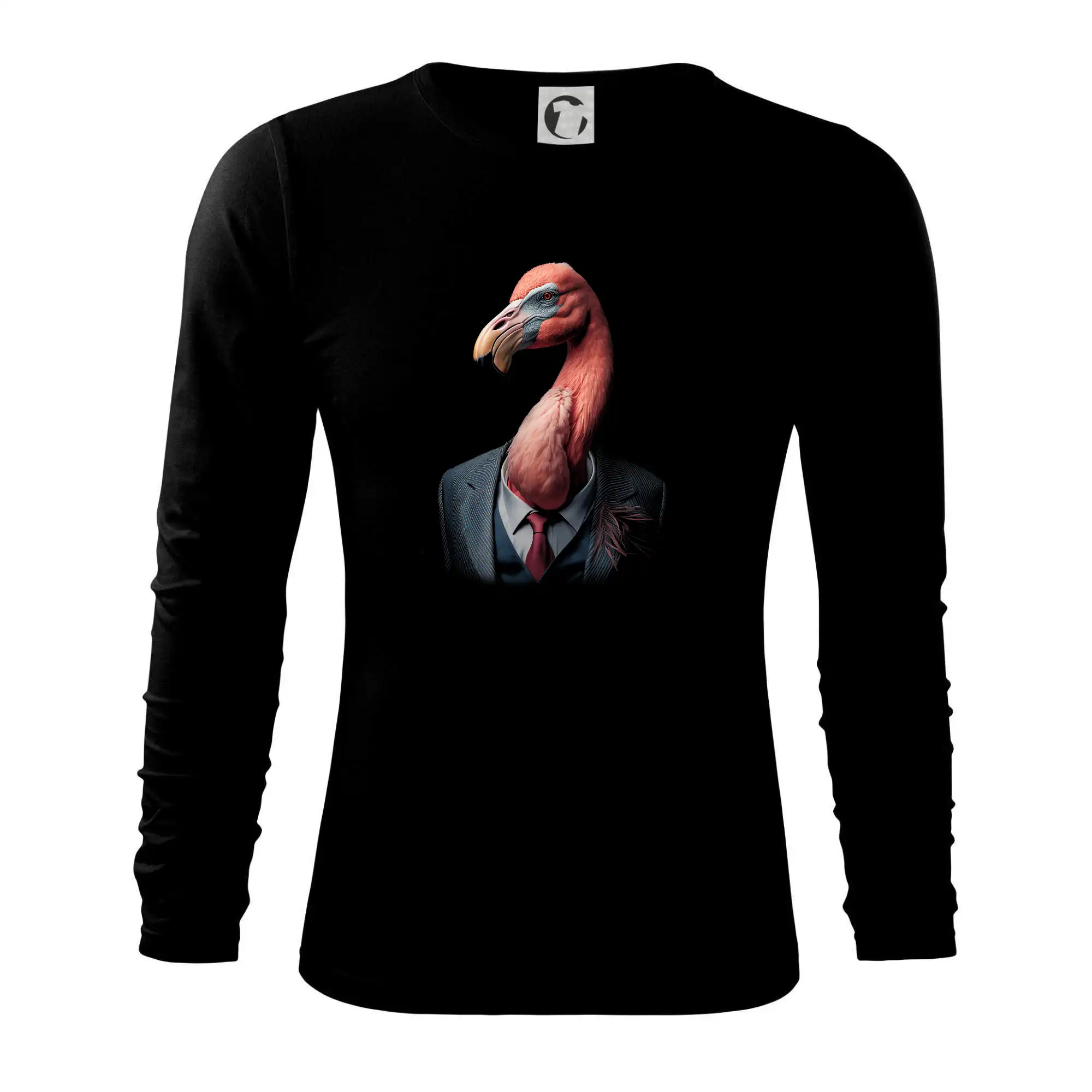 Plameňák v obleku