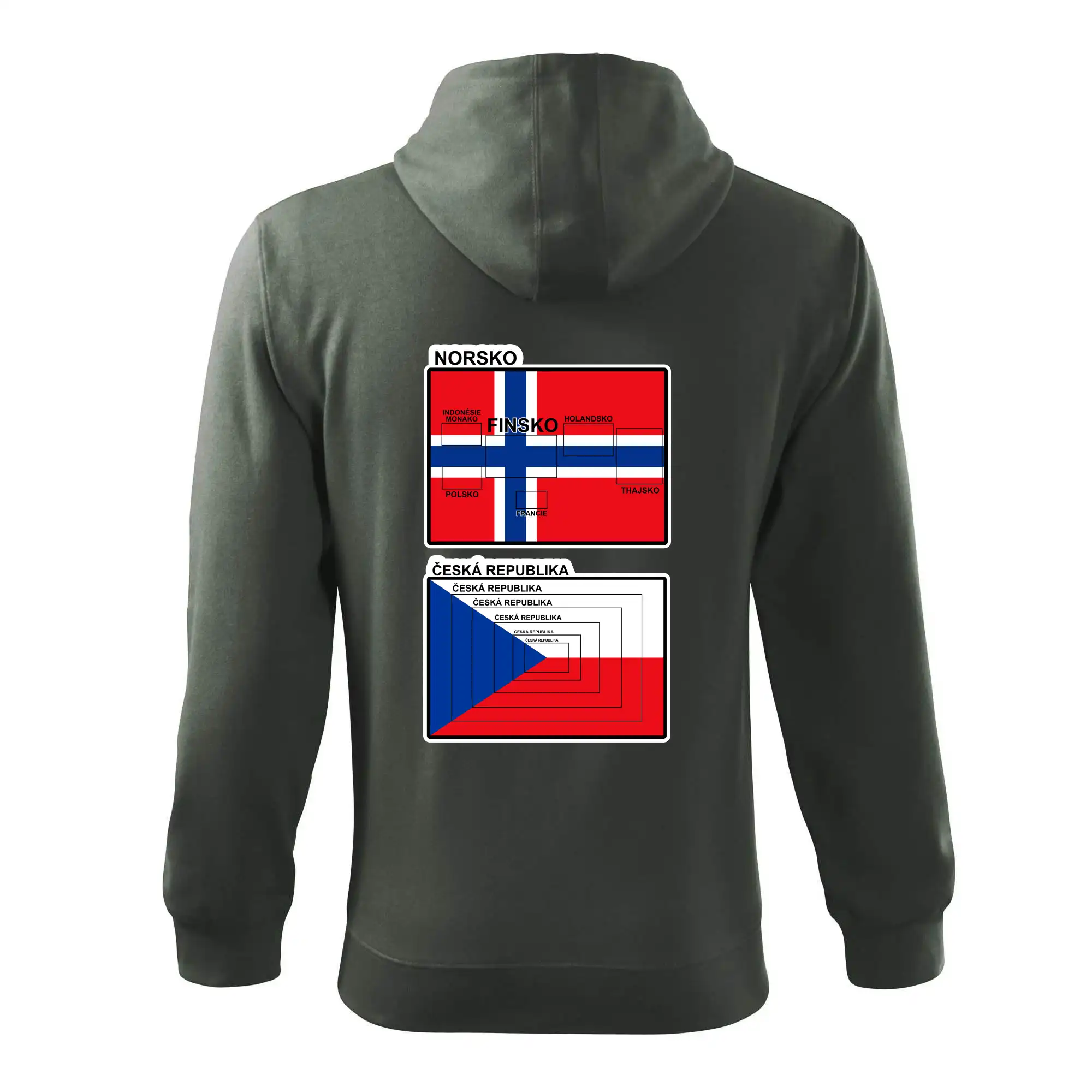 Norská a česká vlajka