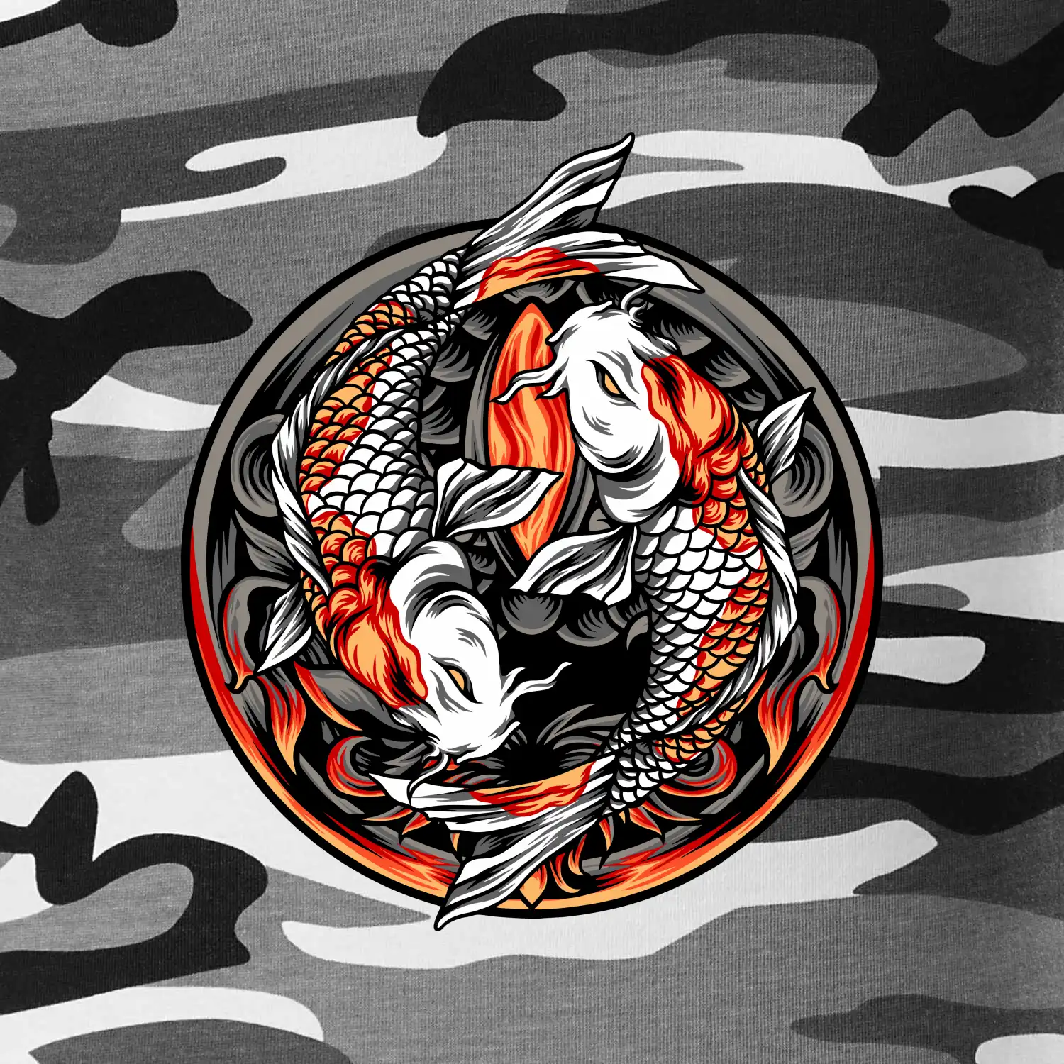 Yin & Yang Koi kapr - oranžový