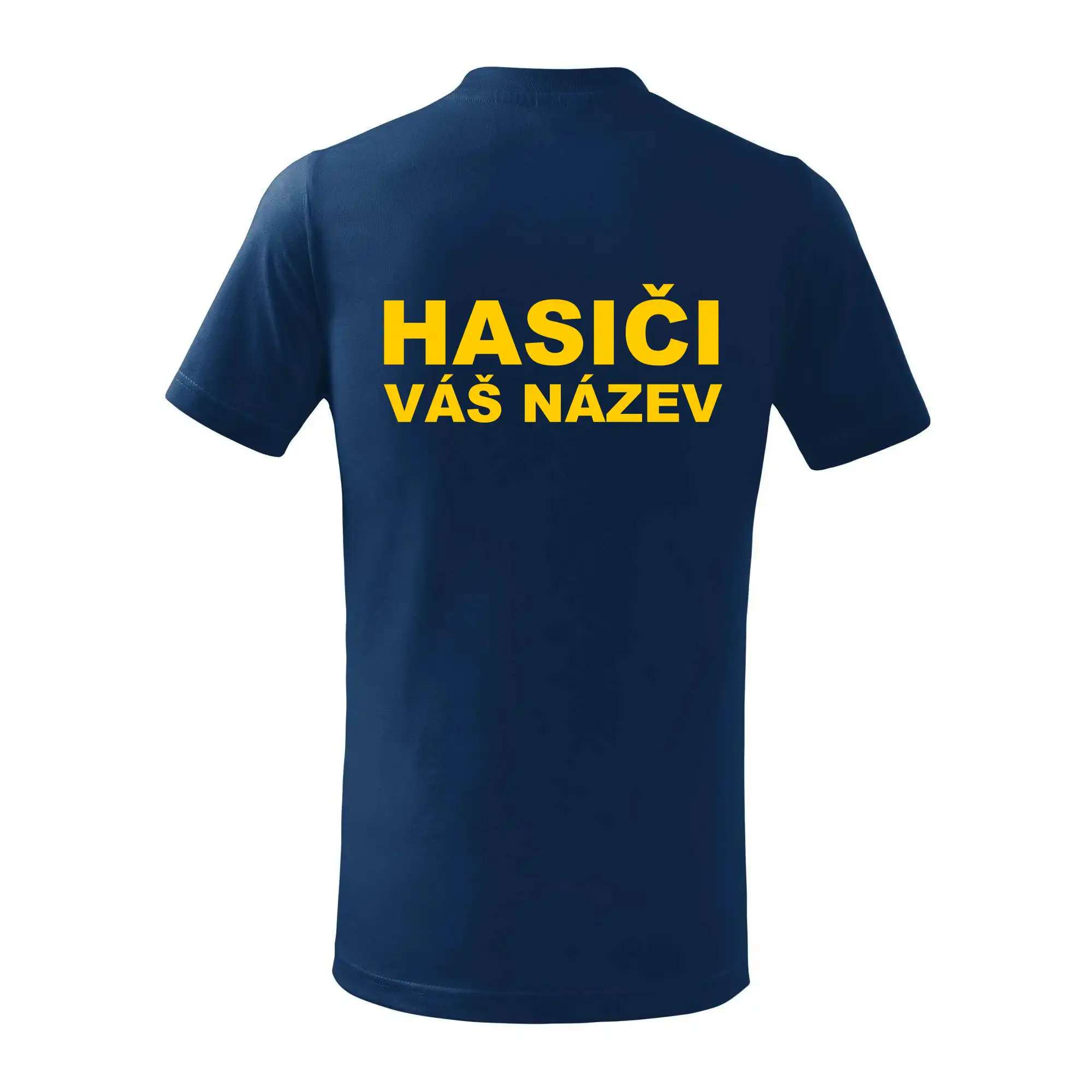Hasiči - žlutý nápis - váš název sboru