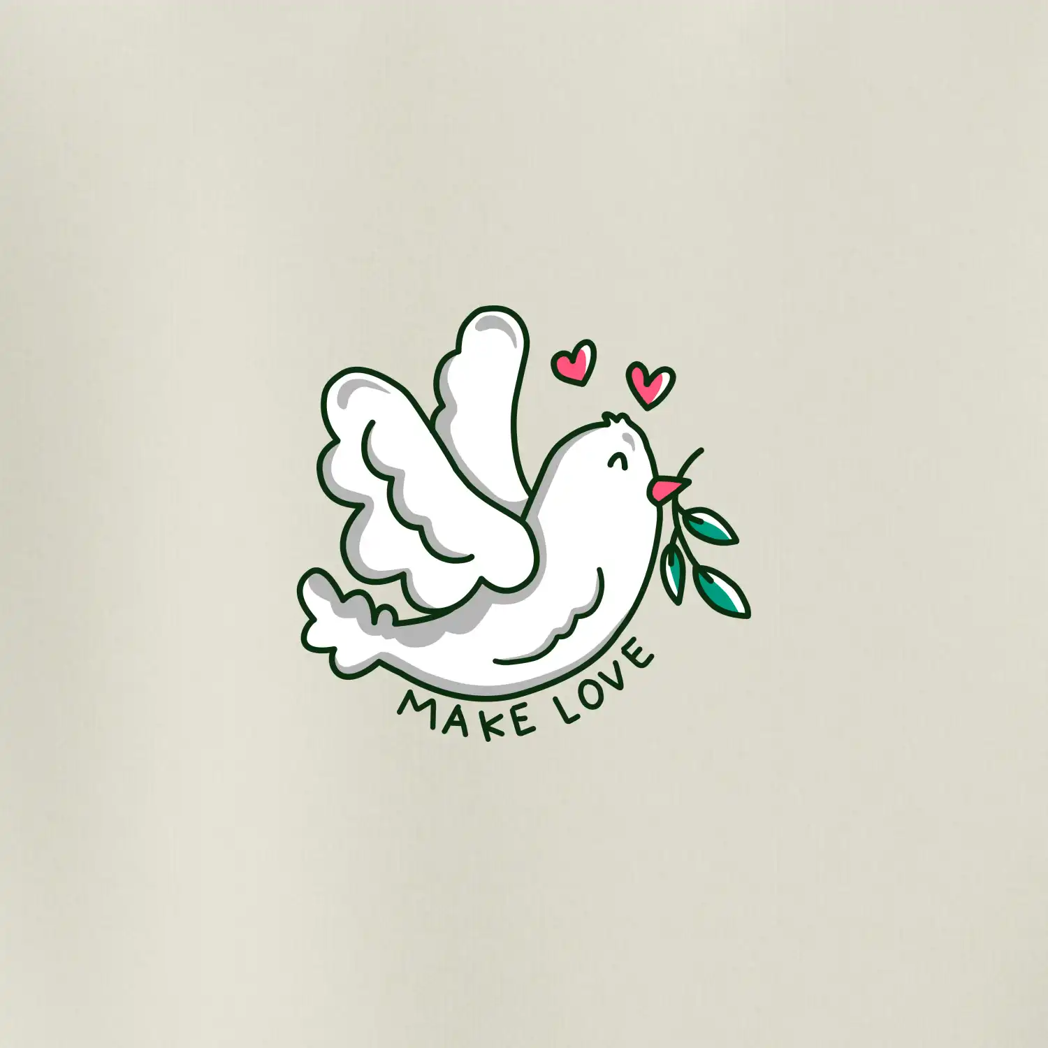 Holubice míru - make love