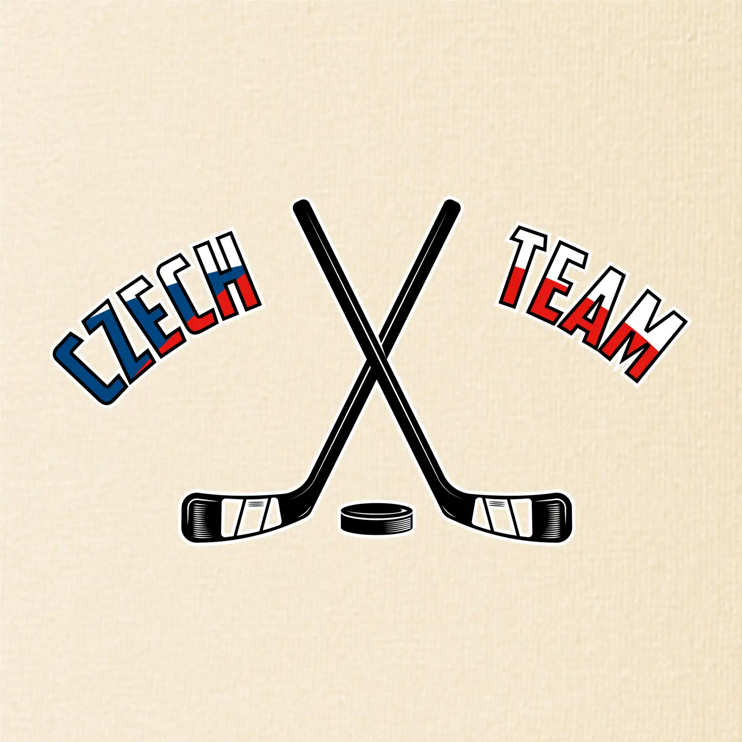 Czech team - hokejky a puk