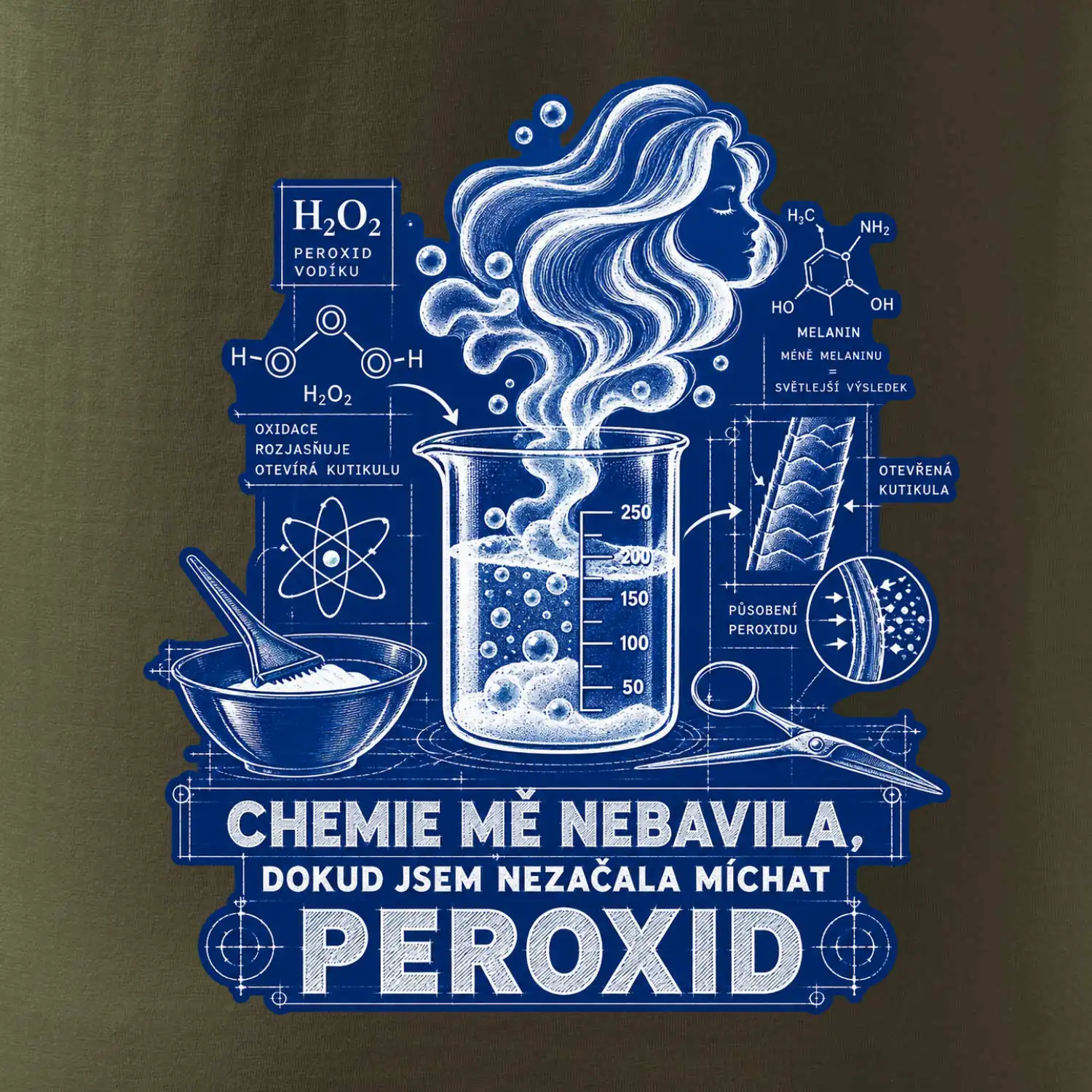 Chemie mě nebavila dokud jsem nezačala míchat peroxid