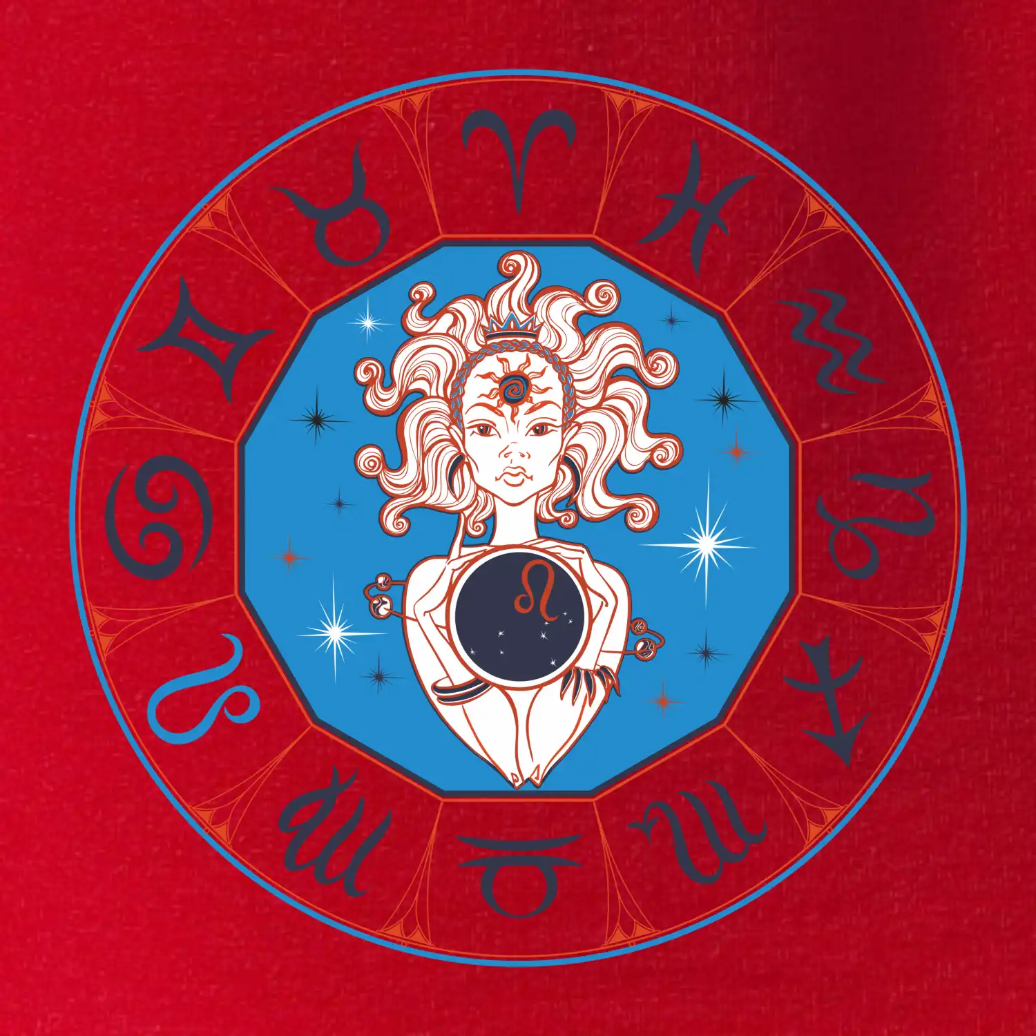 Souhvězdí lev barevné