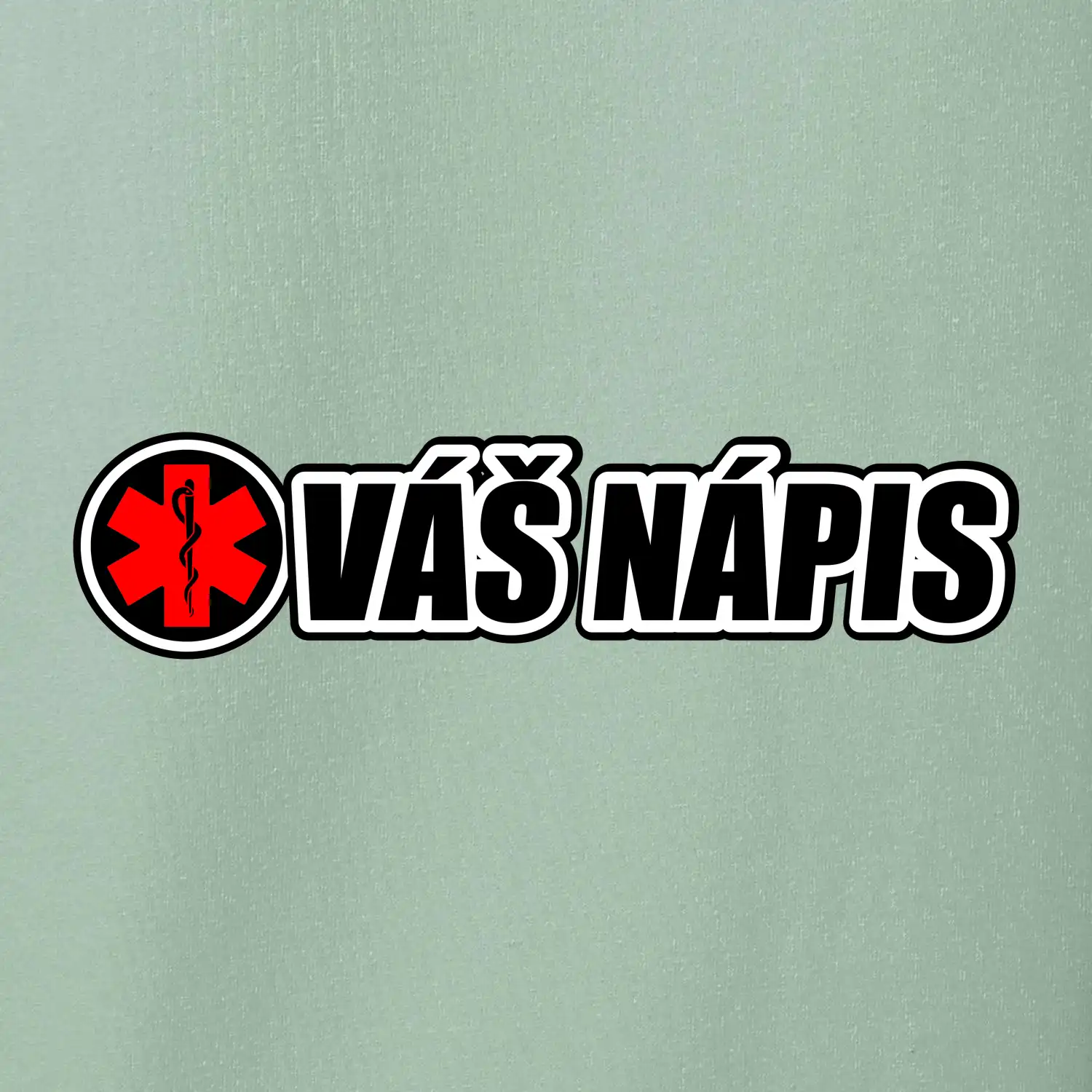 Kulatý kříž - tvůj nápis