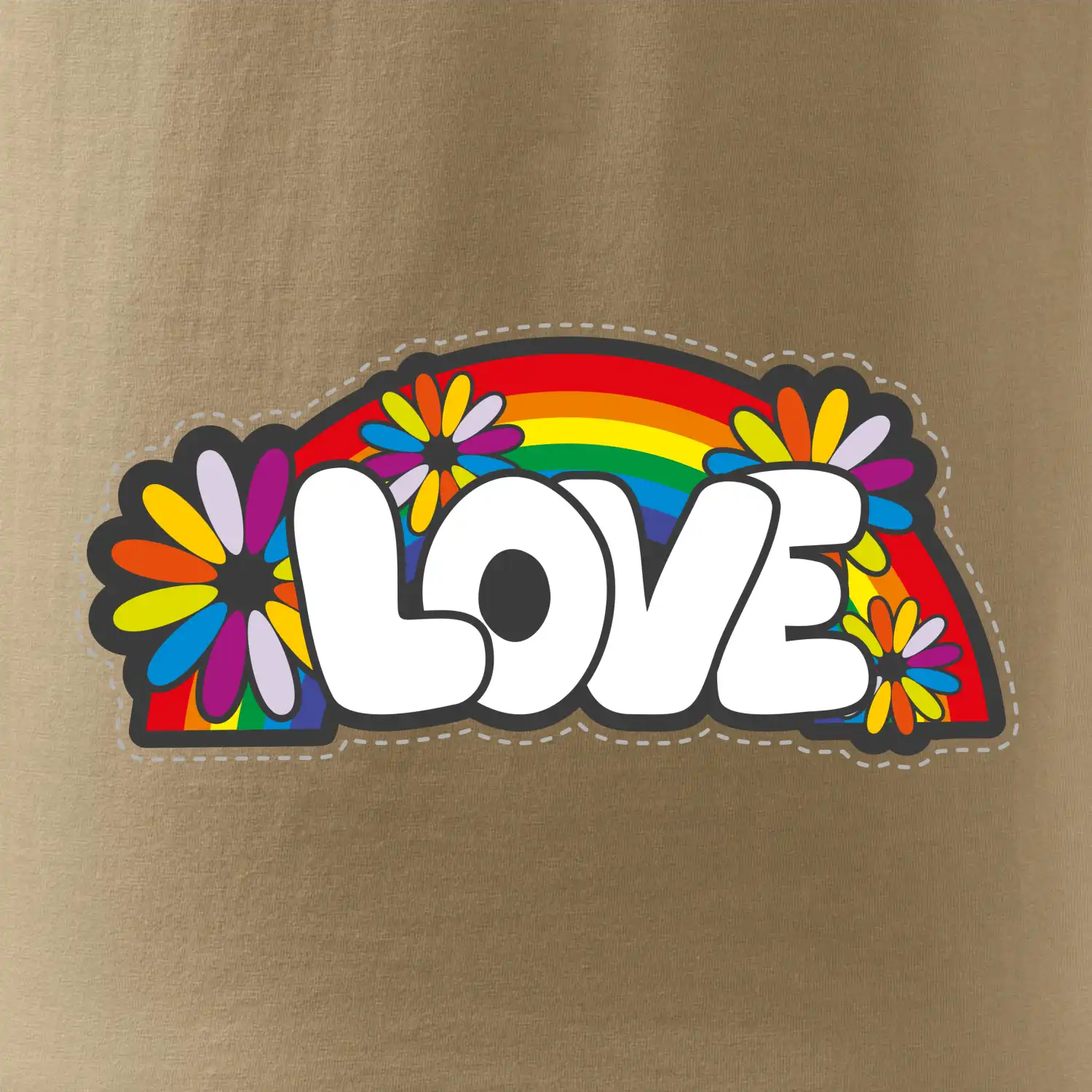 Love s duhou v pozadí
