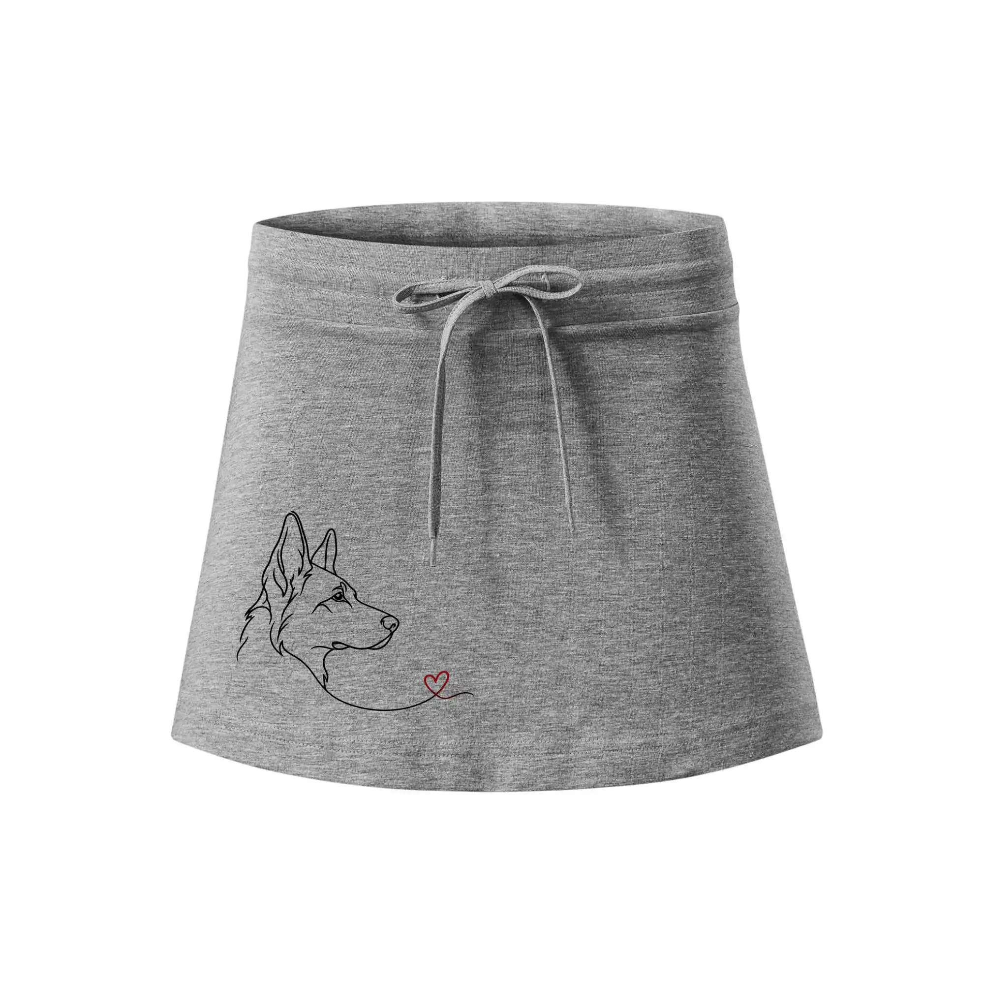 Vlčák a srdce - minimalistická linka