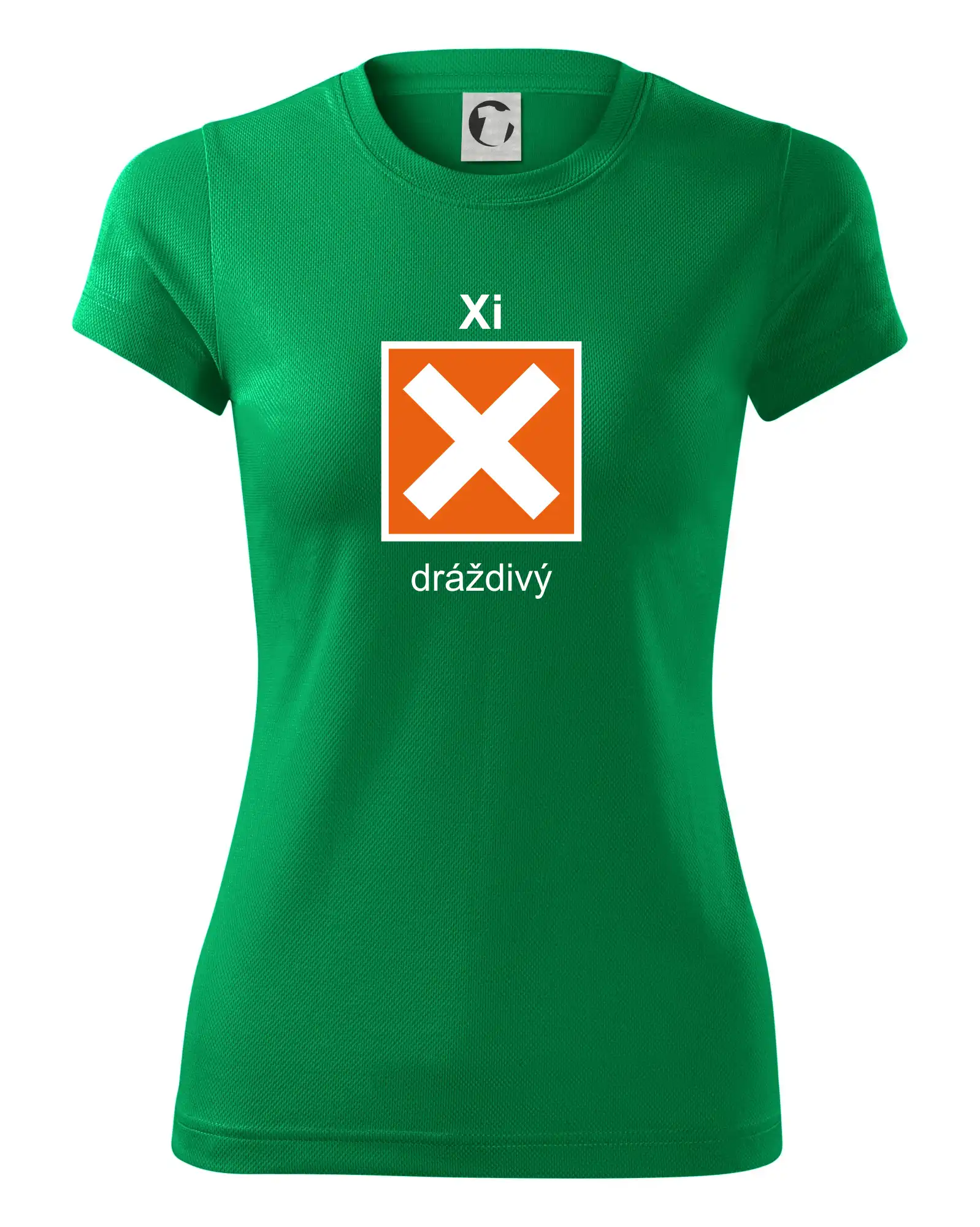 Xi Dráždivý - Výstražná tabulka na tričku