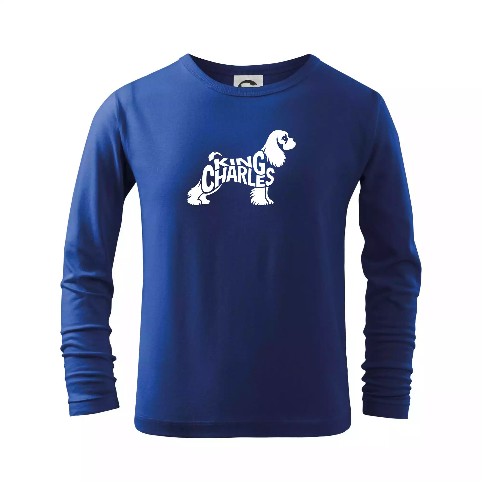 Kavalír king Charles španěl nápis v těle