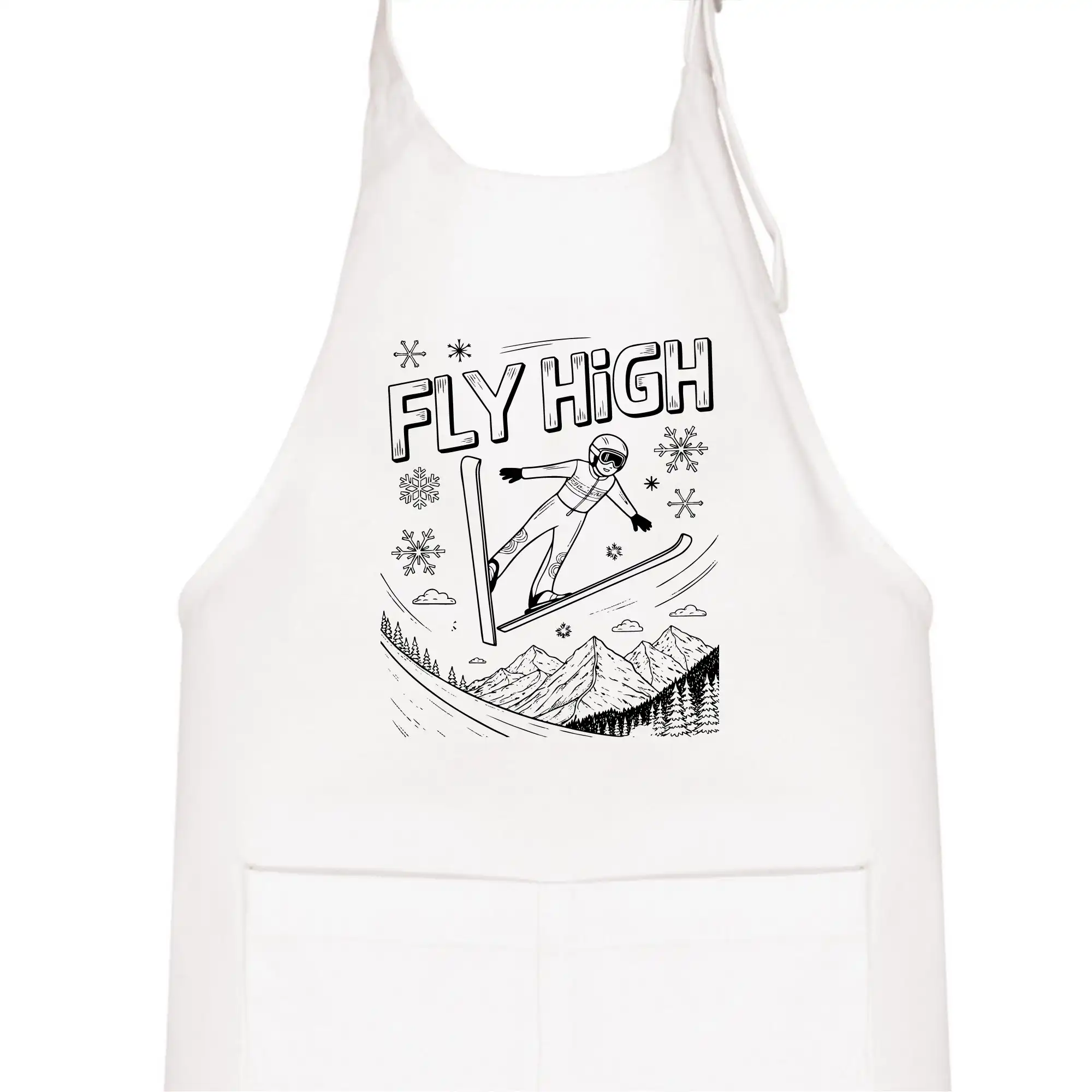 Černobílý skokan fly high