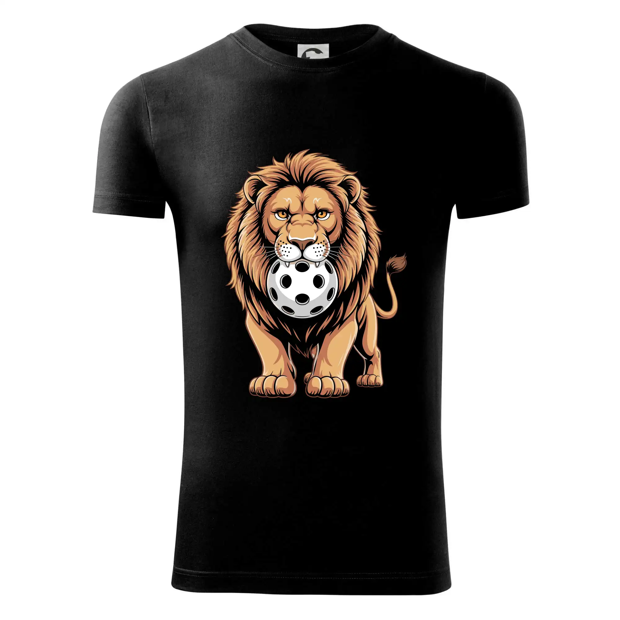 Floorball lev s míčkem v puse