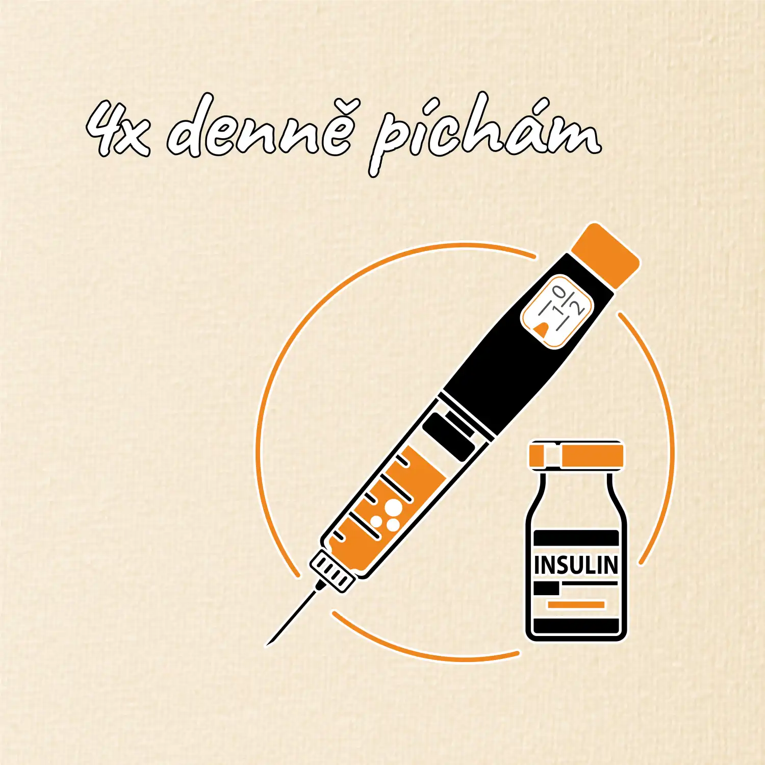 4x denně píchám Insulin