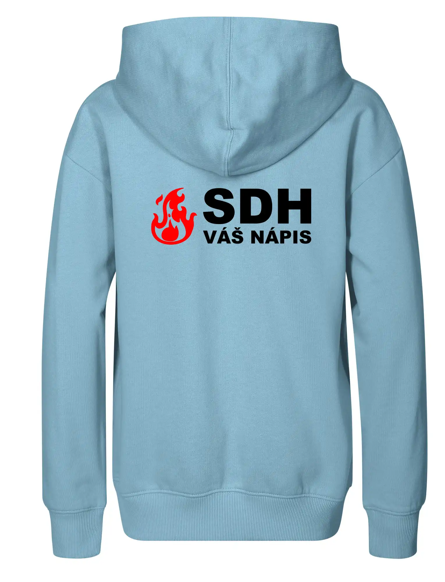 SDH nápis (oheň, název sboru - vlastní nápis)