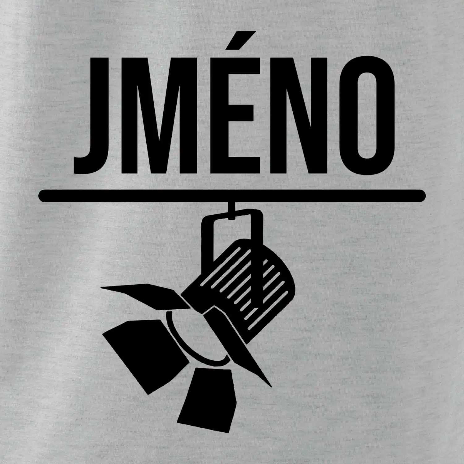 Jméno a nápis na zádech - stage crew