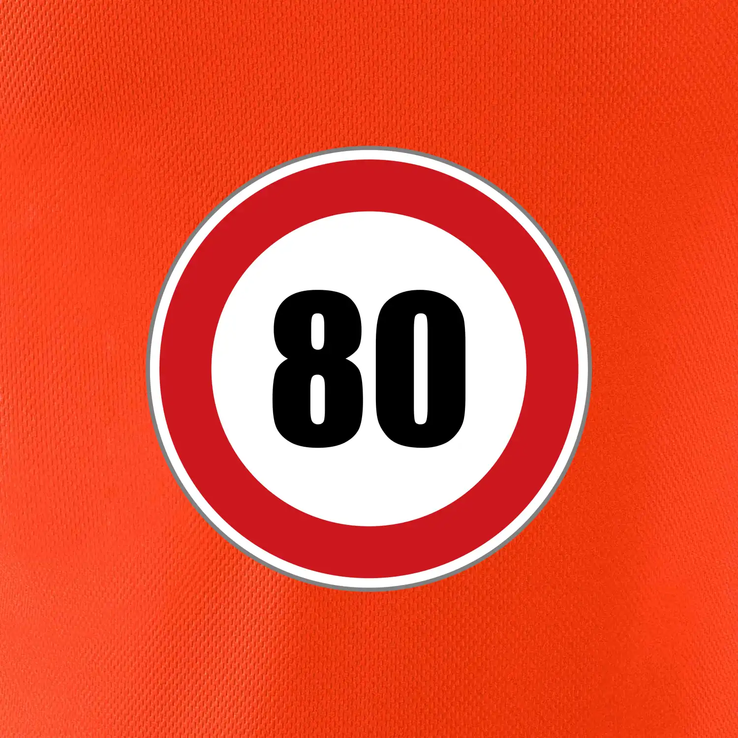 Dopravní značka - omezení rychlosti 80