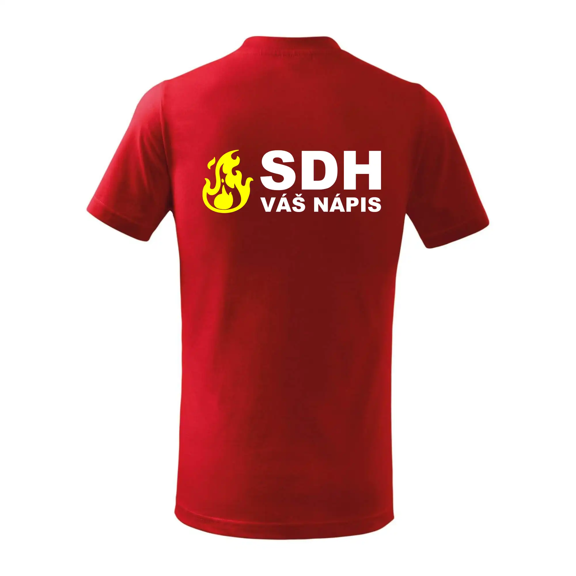 SDH nápis (oheň, název sboru - vlastní nápis)