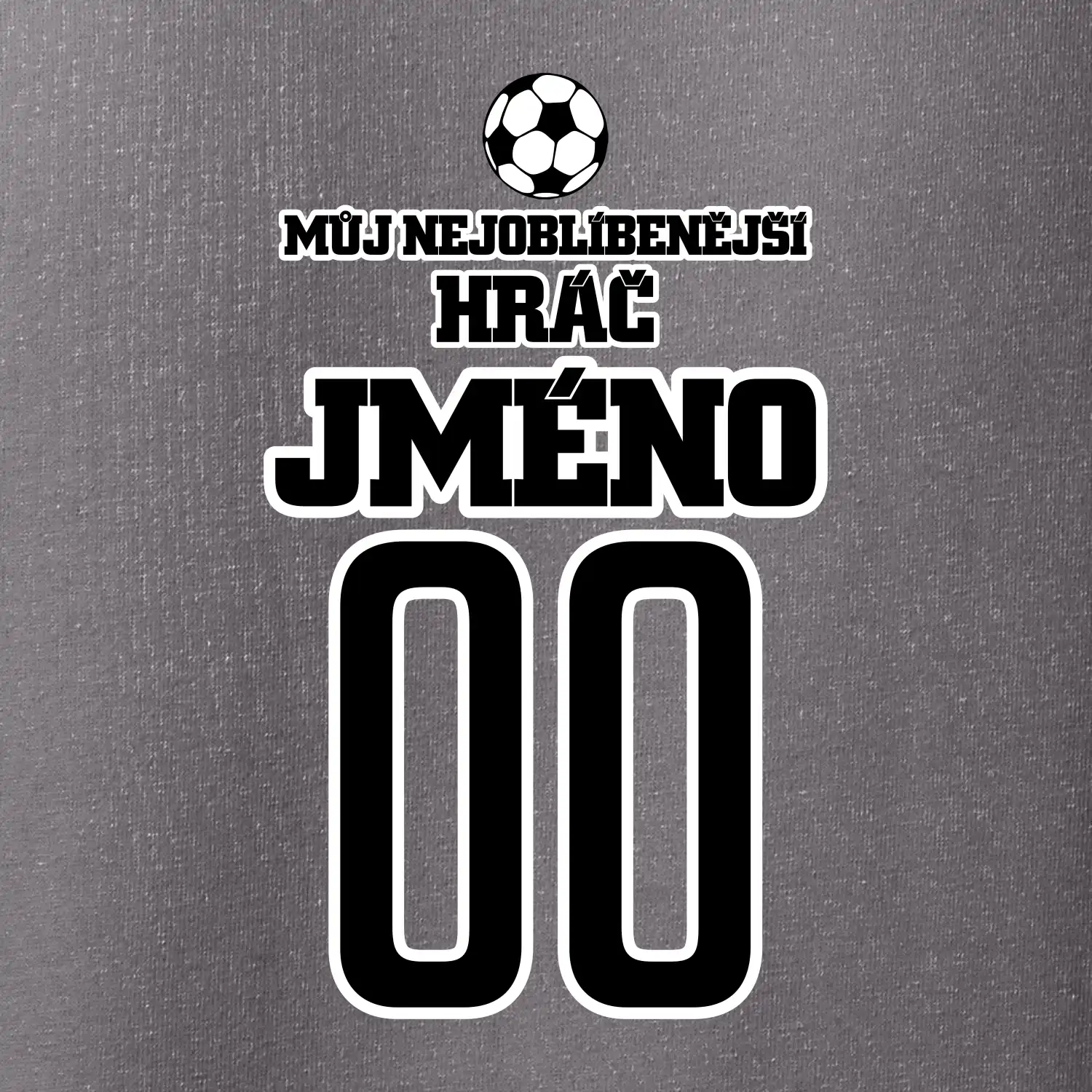 Můj nejoblíbenější hráč - Vaše jméno a číslo