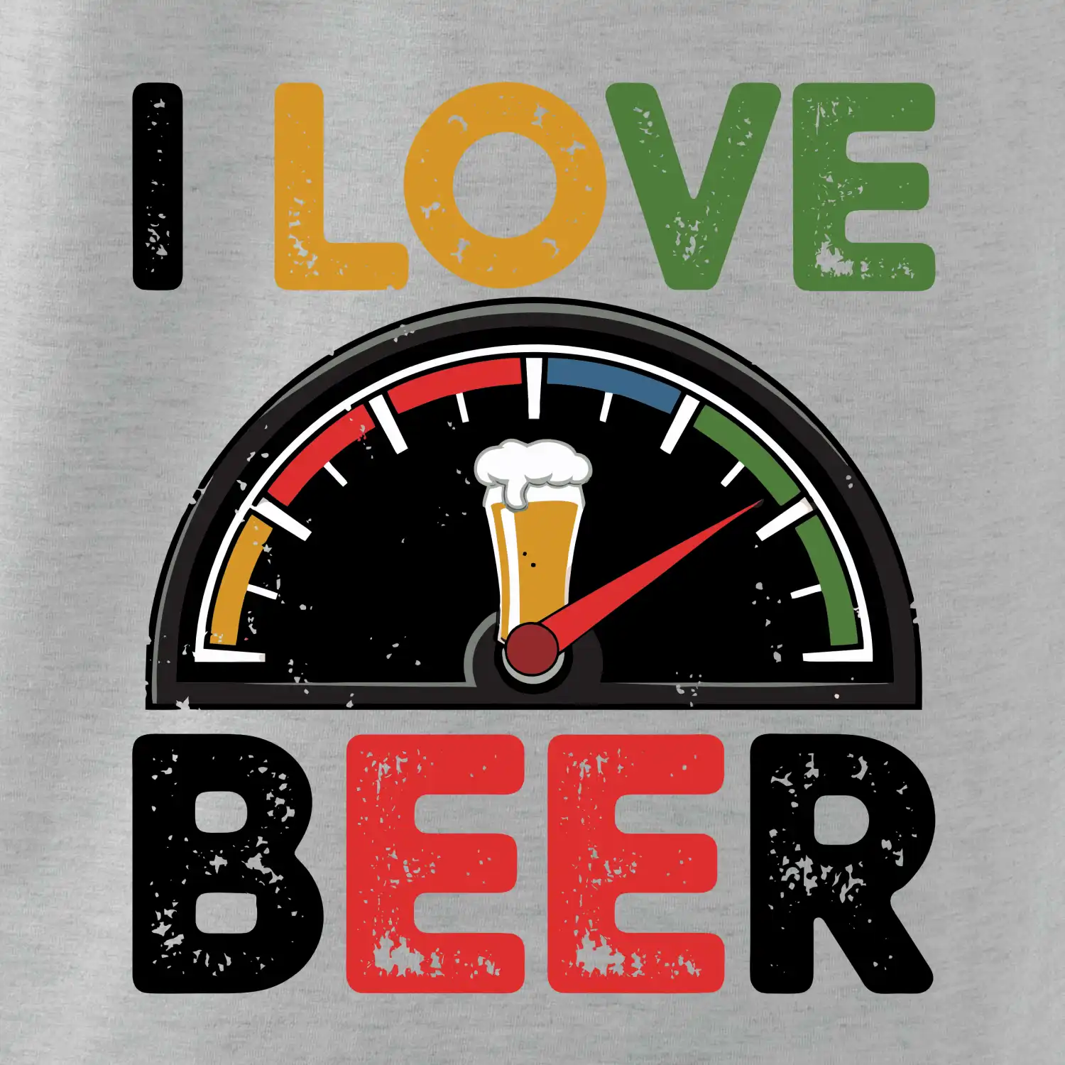 I love beer - palivoměr