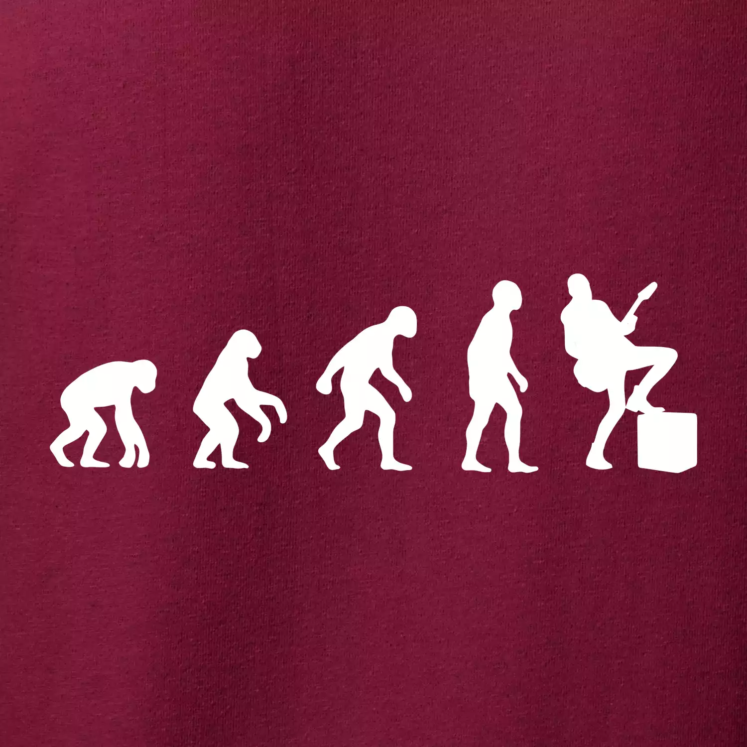 Evoluce kytarista - noha na kombu