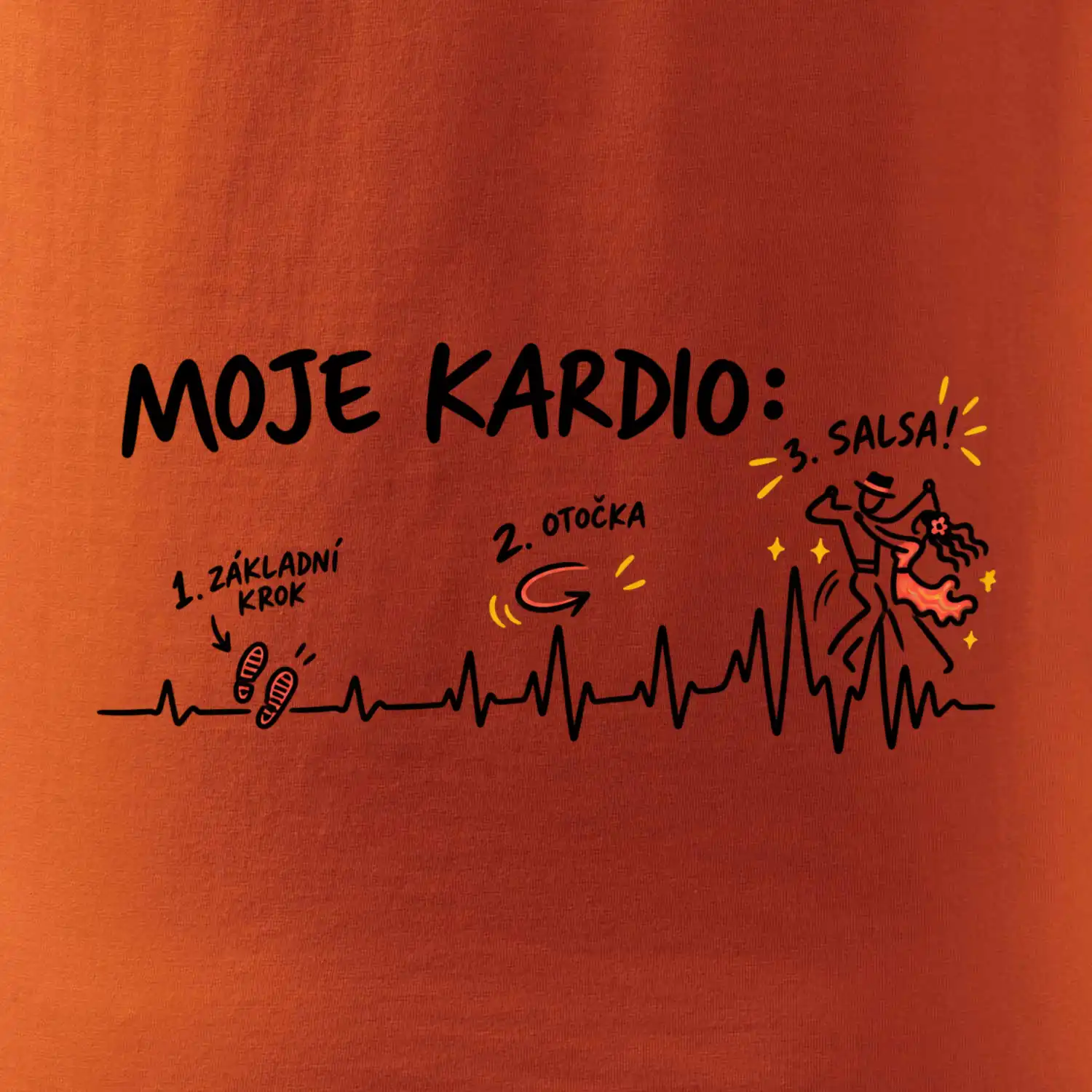 Moje kardio základní krok otočka salsa