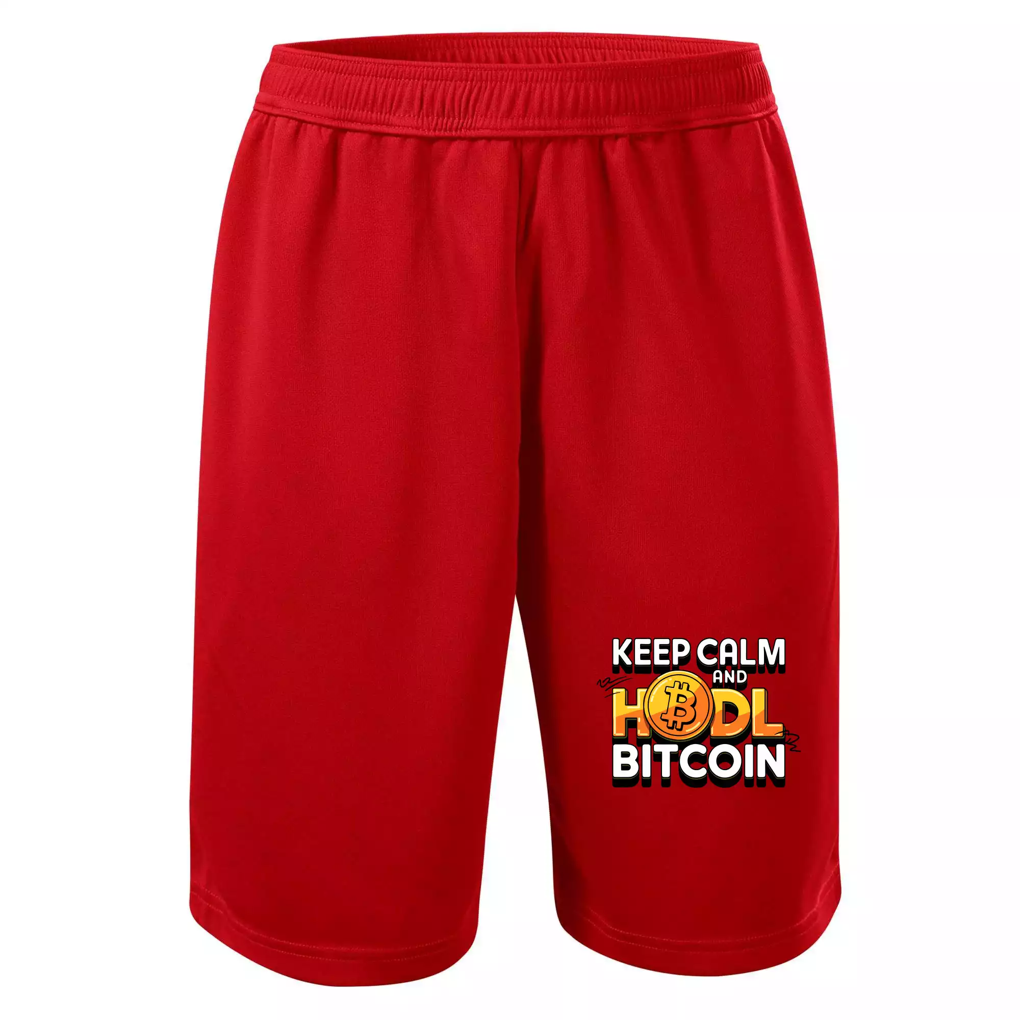 3D nápis Keep Calm and HODL Bitcoin