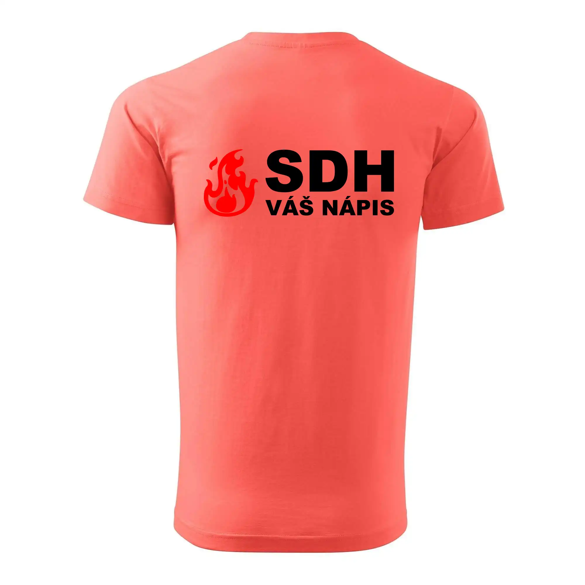 SDH nápis (oheň, název sboru - vlastní nápis)
