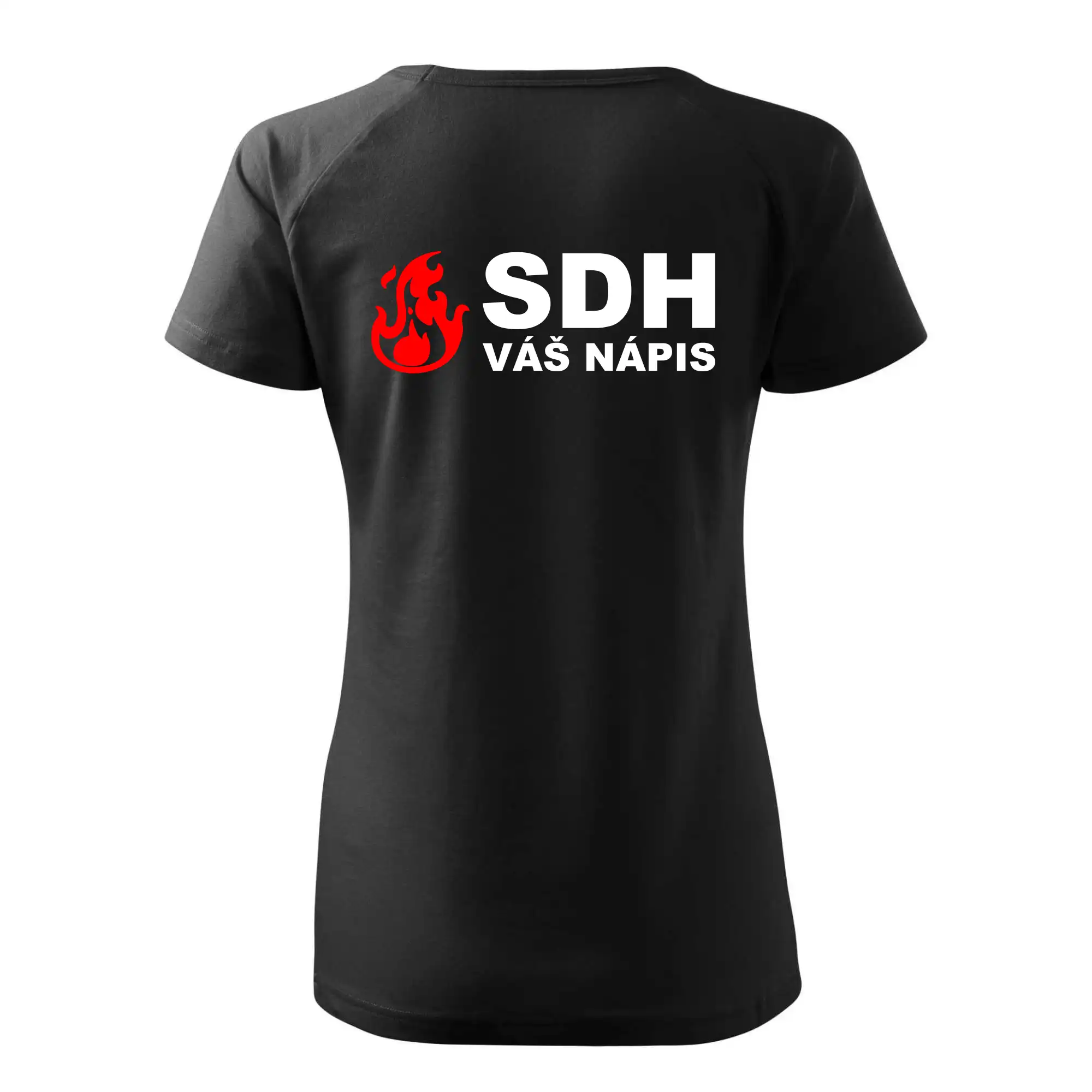 SDH nápis (oheň, název sboru - vlastní nápis)