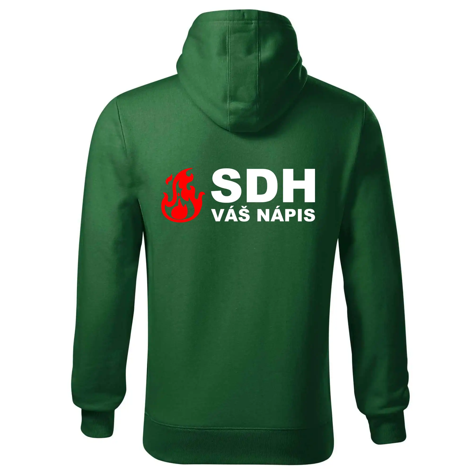 SDH nápis (oheň, název sboru - vlastní nápis)