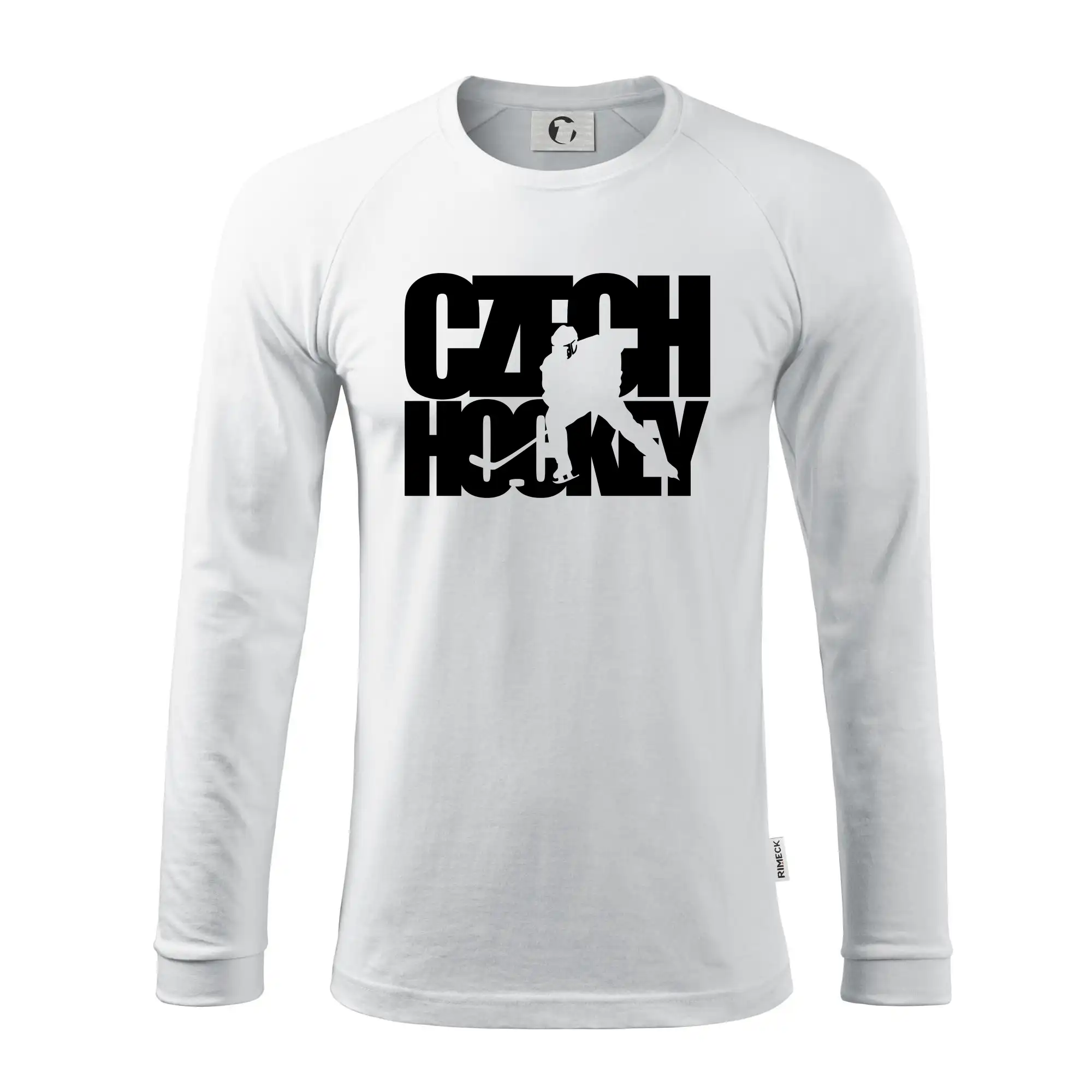 Czech hockey - nápis s hokejistou - Mistrovství světa v ledním hokeji 2026
