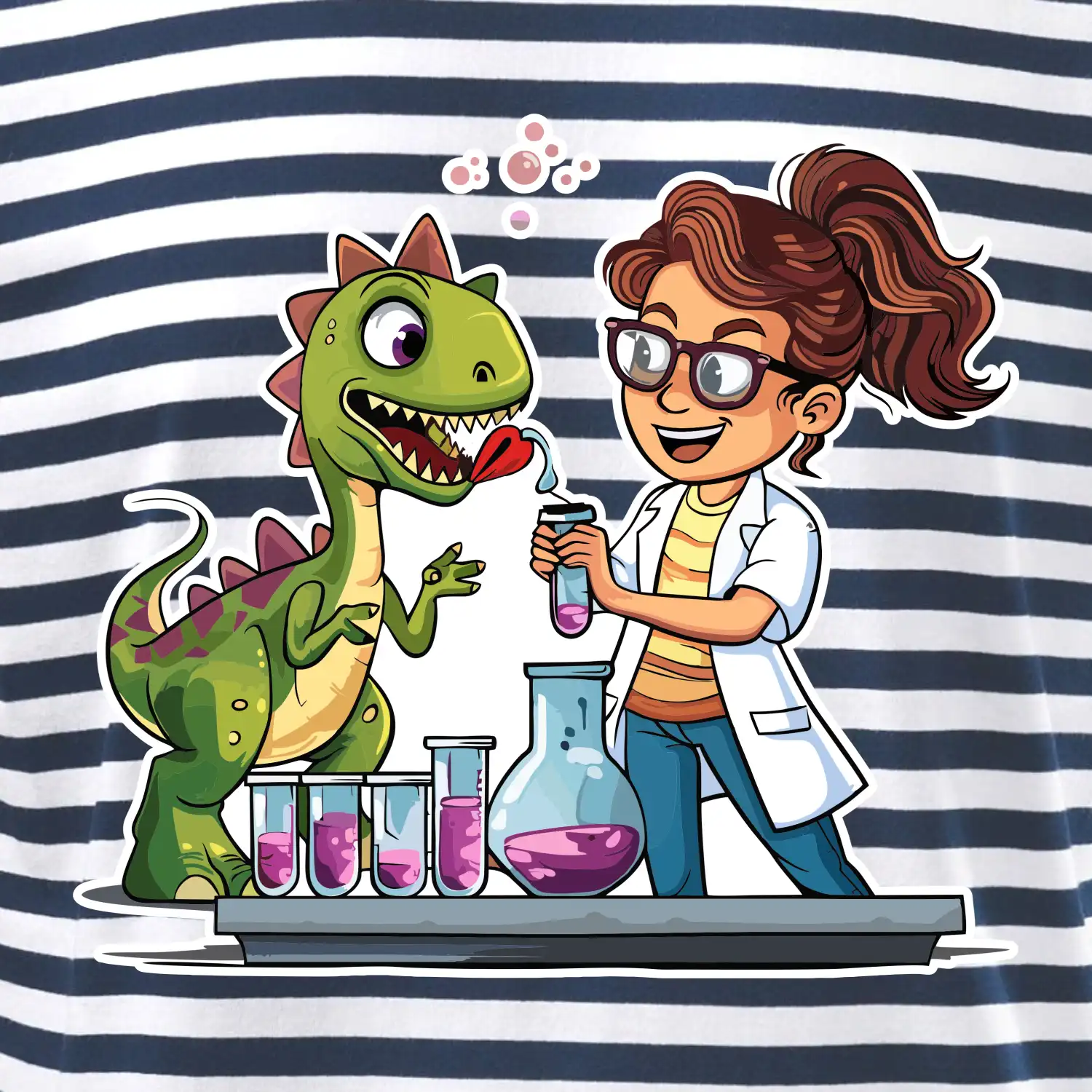Chemik a dinosaurus - Holka