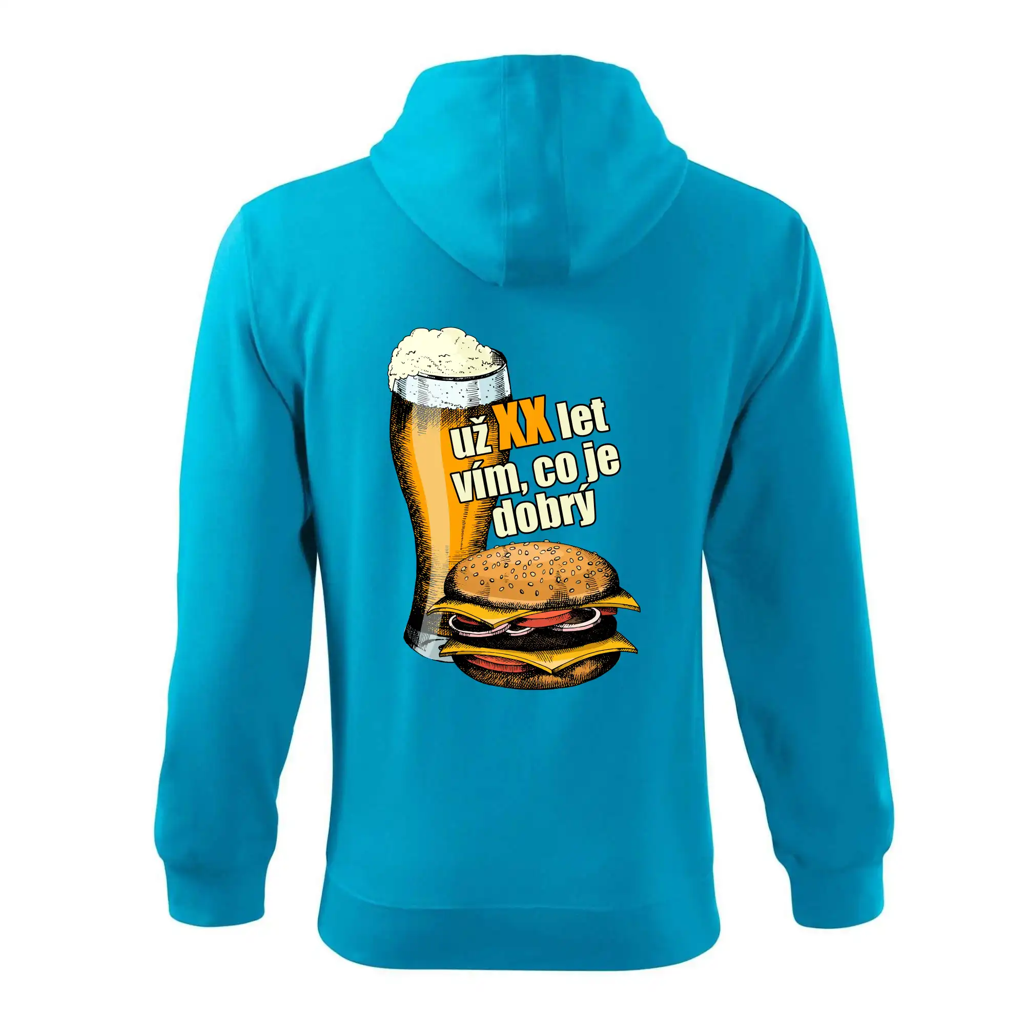 Pivo a burger vím co je dobrý