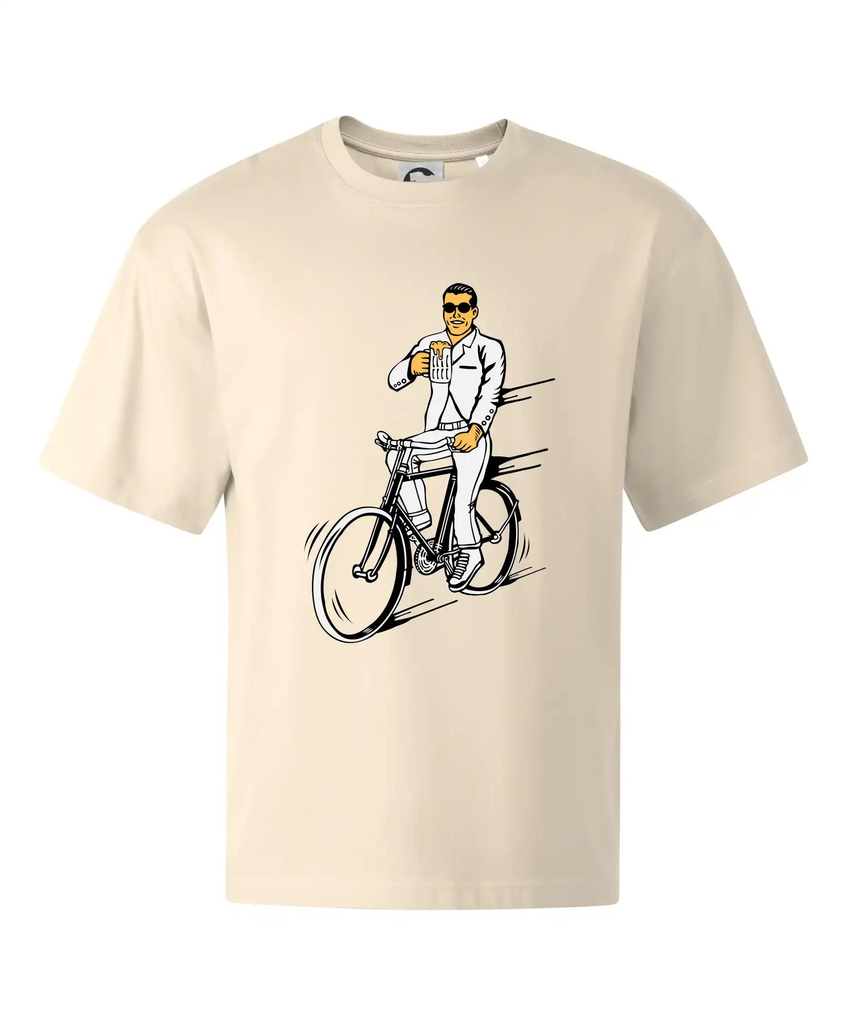 Gentleman na kole s pivem