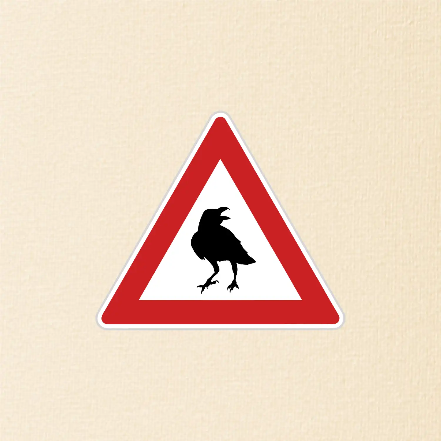 Dopravní značka - Pozor havran