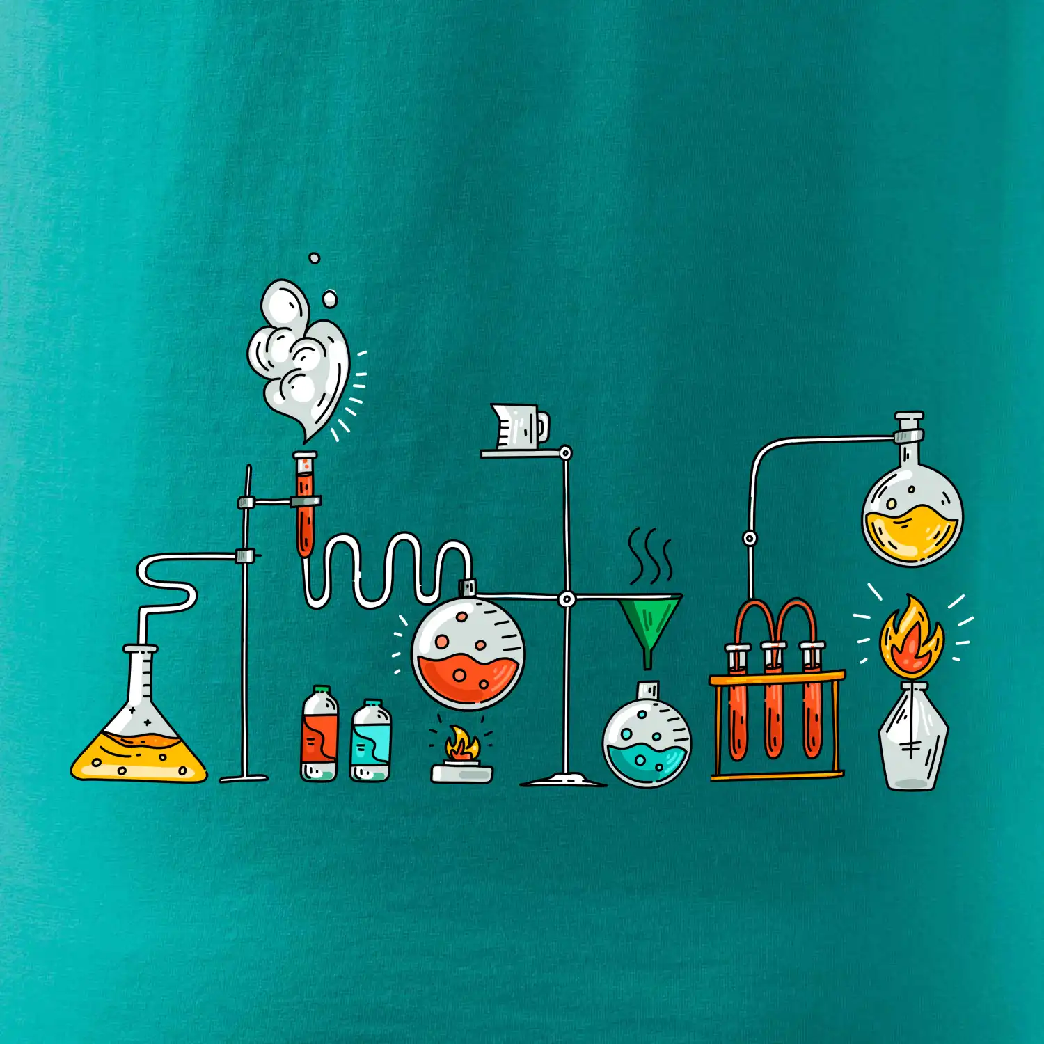 Chemická aparatura barevná