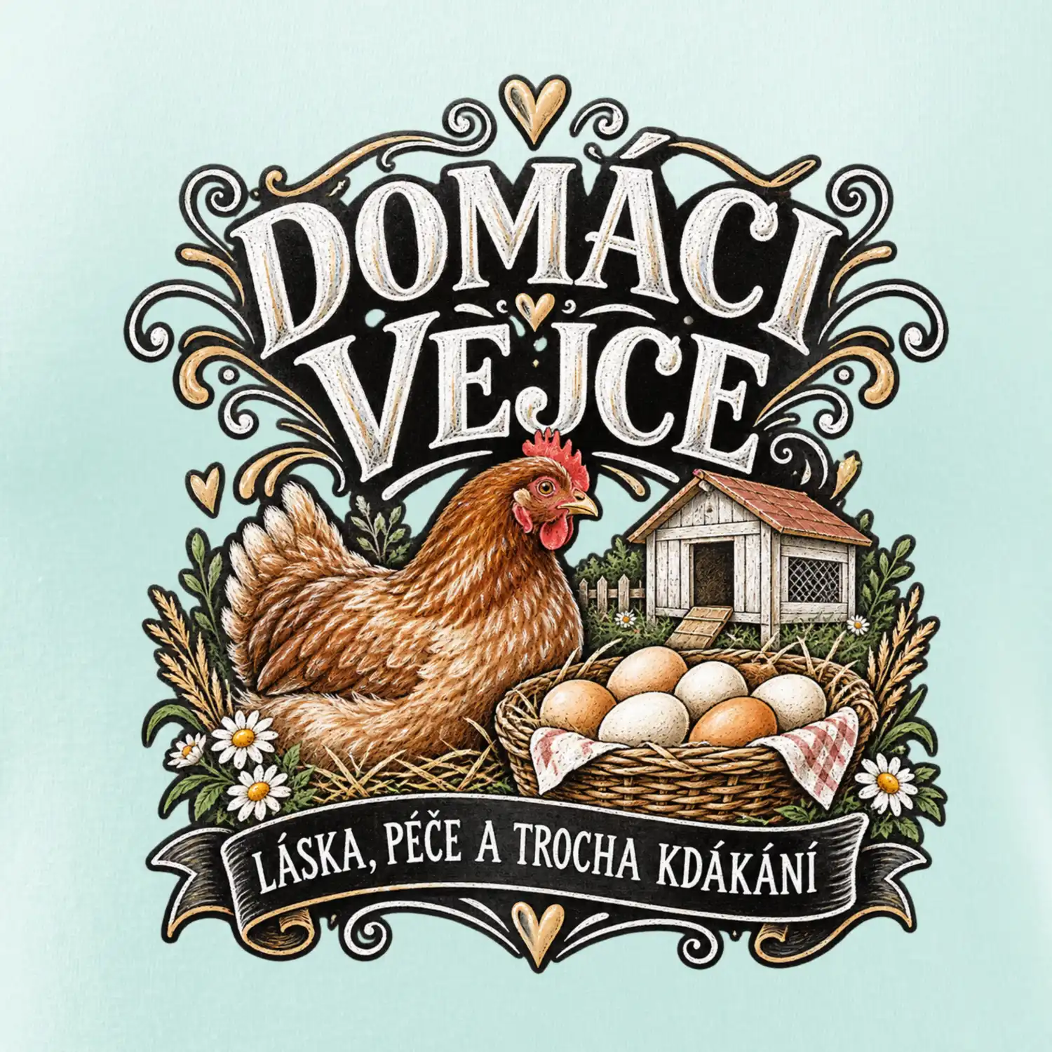 Domácí vejce z farmy
