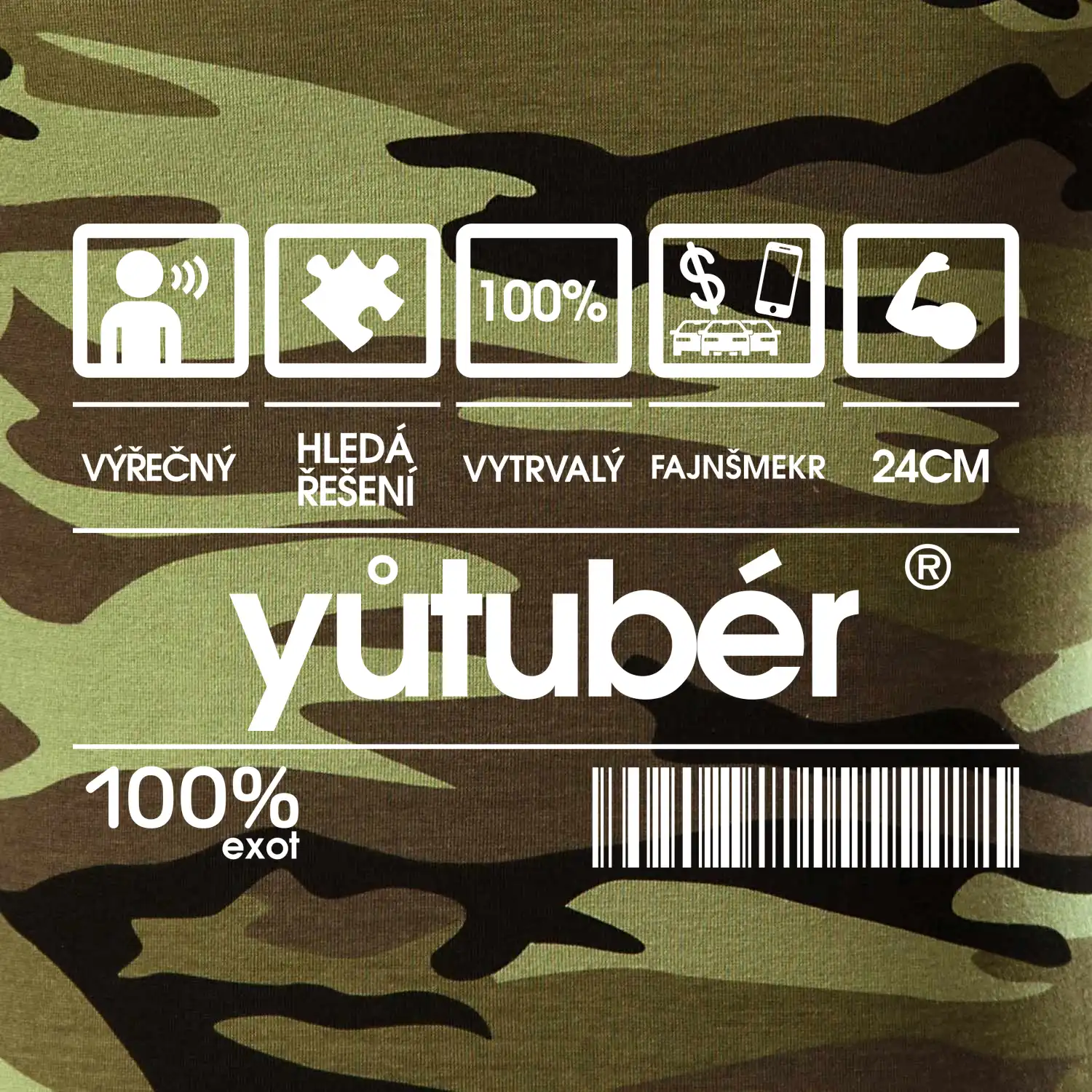 Čárový kód - youtuber