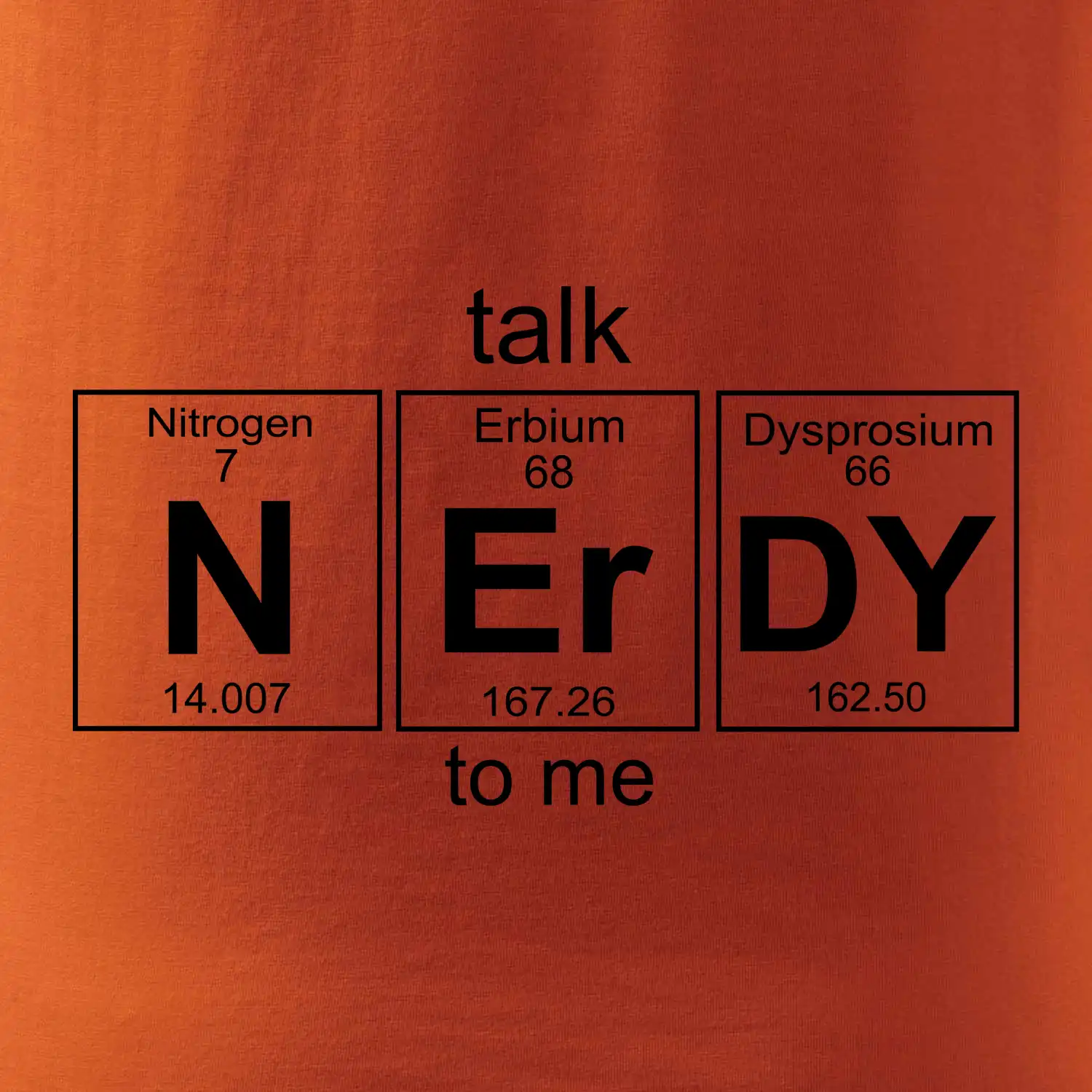 Talk nerdy - periodická tabulka
