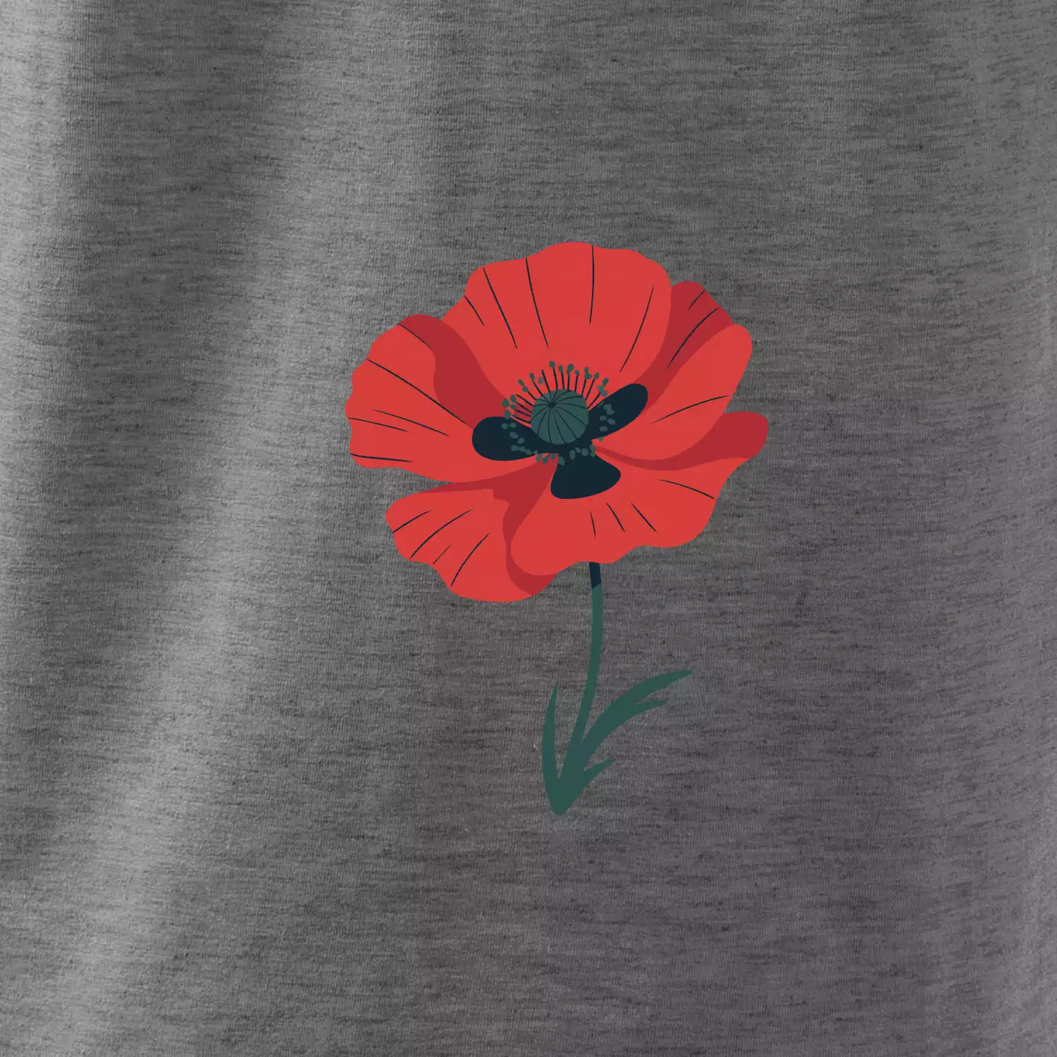 Vlčí mák kreslený velký