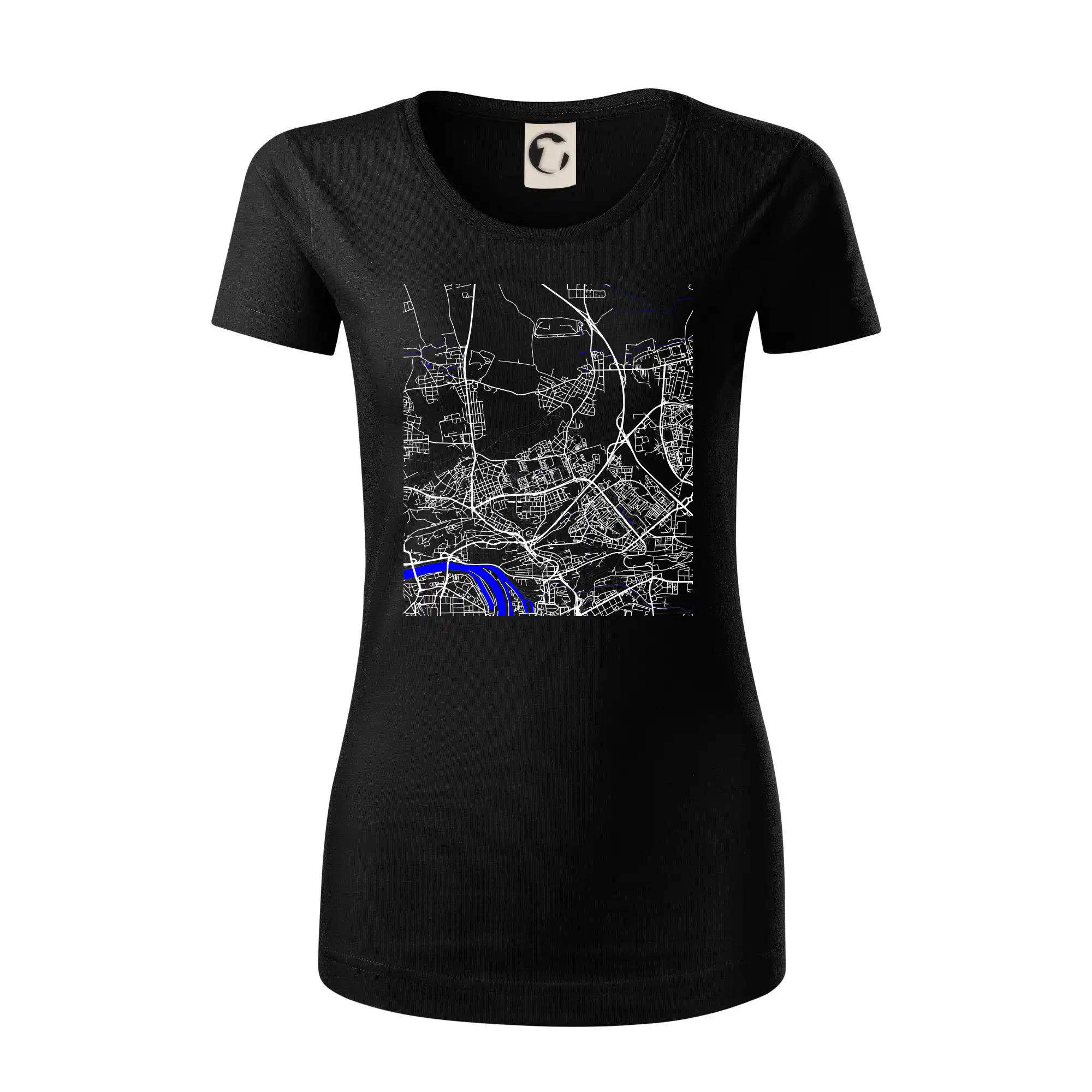 Praha 18200 - Mapa s vodními toky