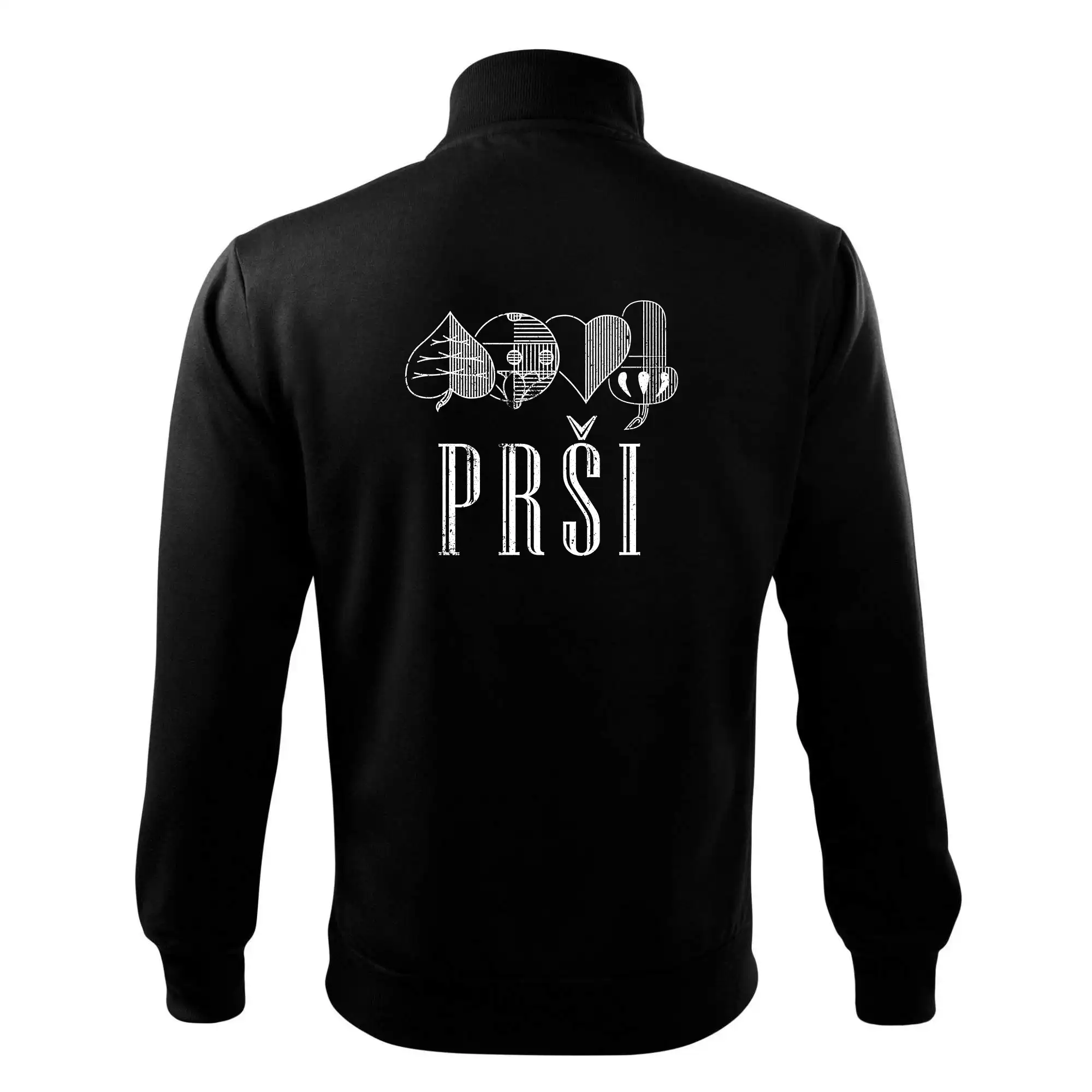 Prší - nápis